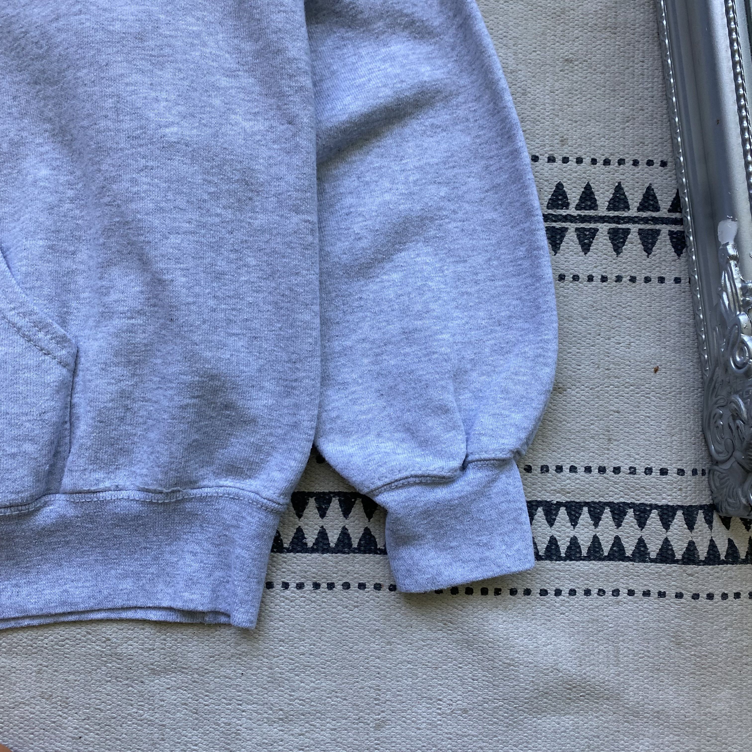 Fruit Of The Loom 🍇 Vintage FOTL blank hoodie Gray Russell Athletic style Size US L / EU 52-54 / 3 - 5 Thumbnail