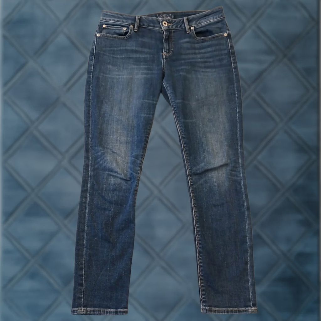 Lucky Brand Lucky Brand Lolita Skinny Jeans Womens Size 8 Blue Dark Wash Stretch 32x27.5 Jeans Mens? No. Size 30" / US 8 / IT 44 - 1 Thumbnail