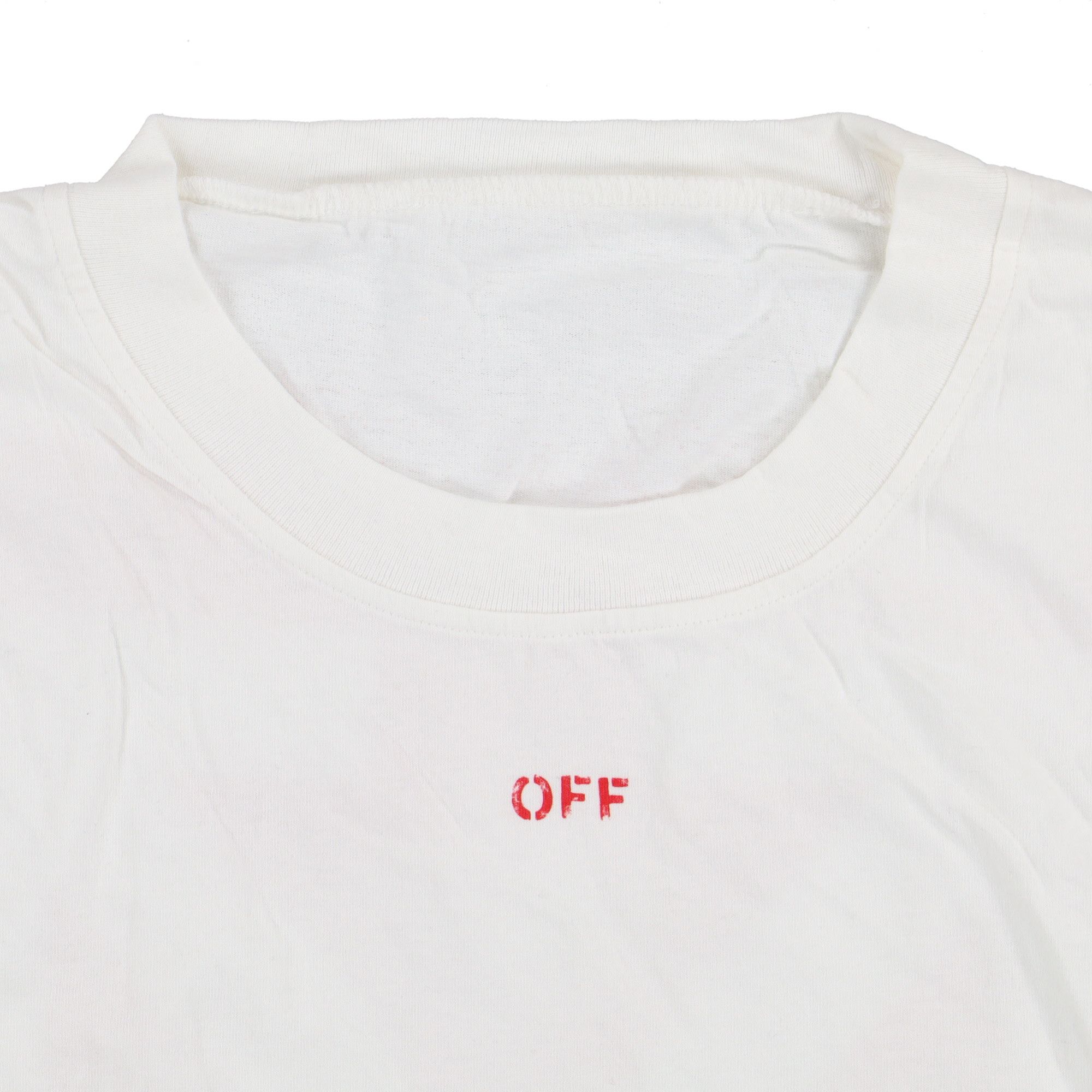 Off-White White and Red Stencil Arrows Oversized T-Shirt Size US S / EU 44-46 / 1 - 6 Thumbnail
