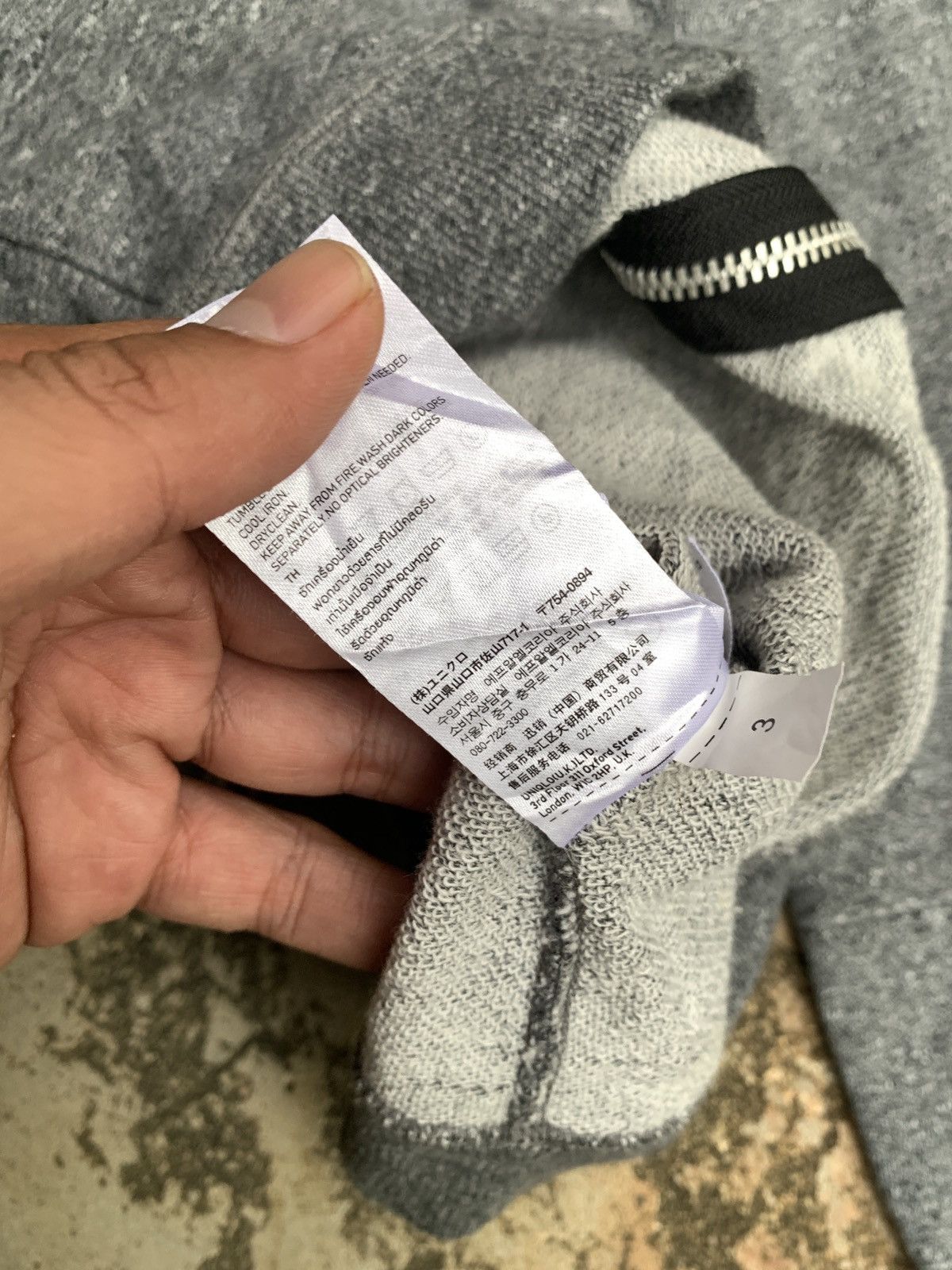 Jun Takahashi × Undercover × Uniqlo Uniqlo Undercover Grey Double Pocket Heavy Zip up Hoodie Size S / US 4 / IT 40 - 11 Thumbnail