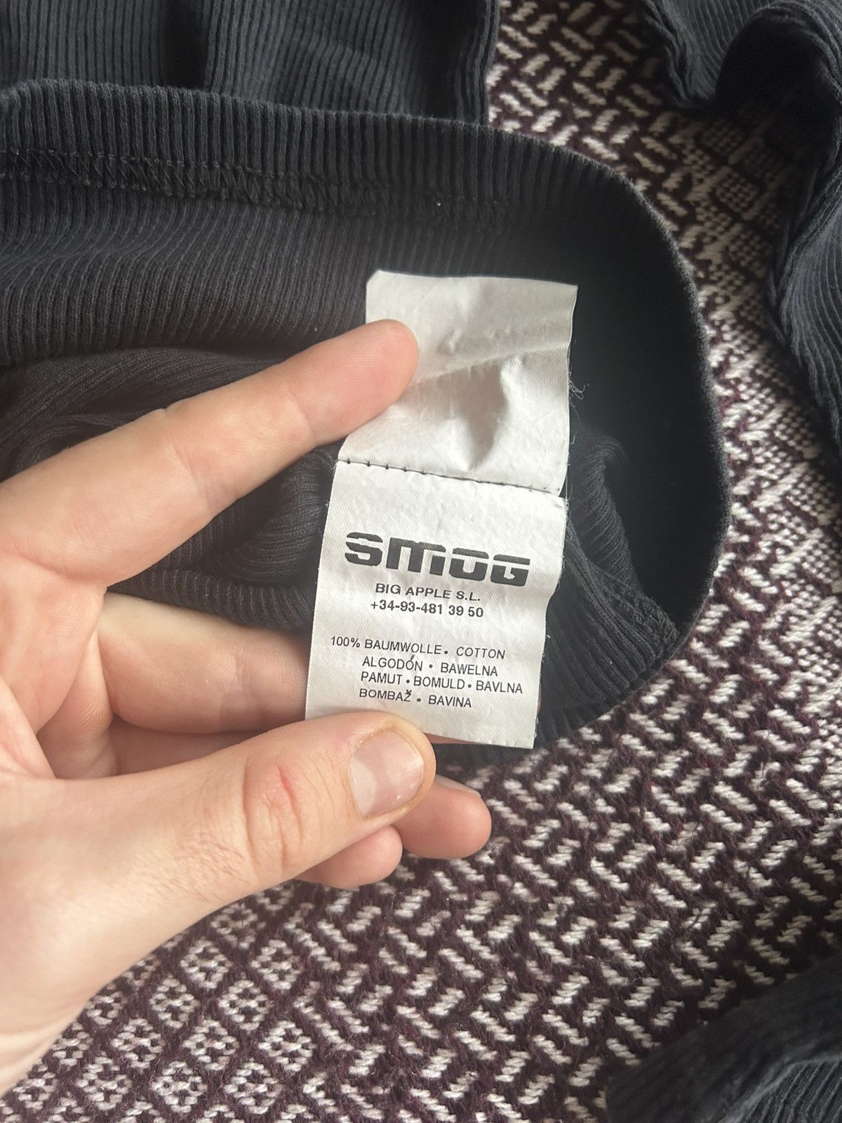 Vintage Smog Tribal Big Logo Print Long Sleeve Size L Streetwear Y2K Size US L / EU 52-54 / 3 - 8 Thumbnail