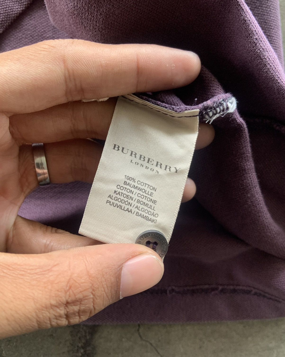 Burberry 1990s Burbeey London Faded Purple Size US L / EU 52-54 / 3 - 5 Thumbnail