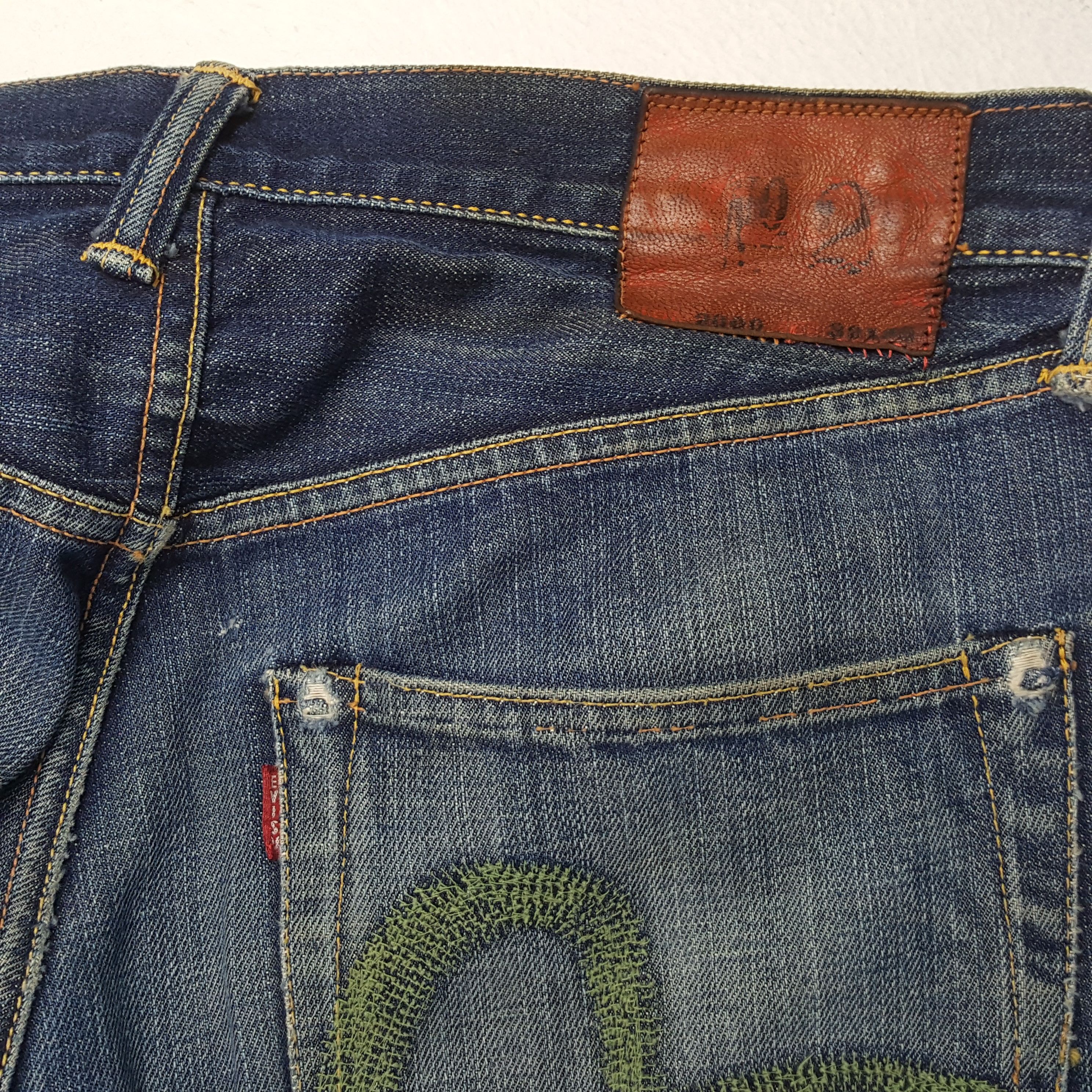 Evisu × Japanese Brand × Vintage Vintage EVISU Japanese Brand Daicock Custom Denim Jeans Size US 30 / EU 46 - 15 Thumbnail
