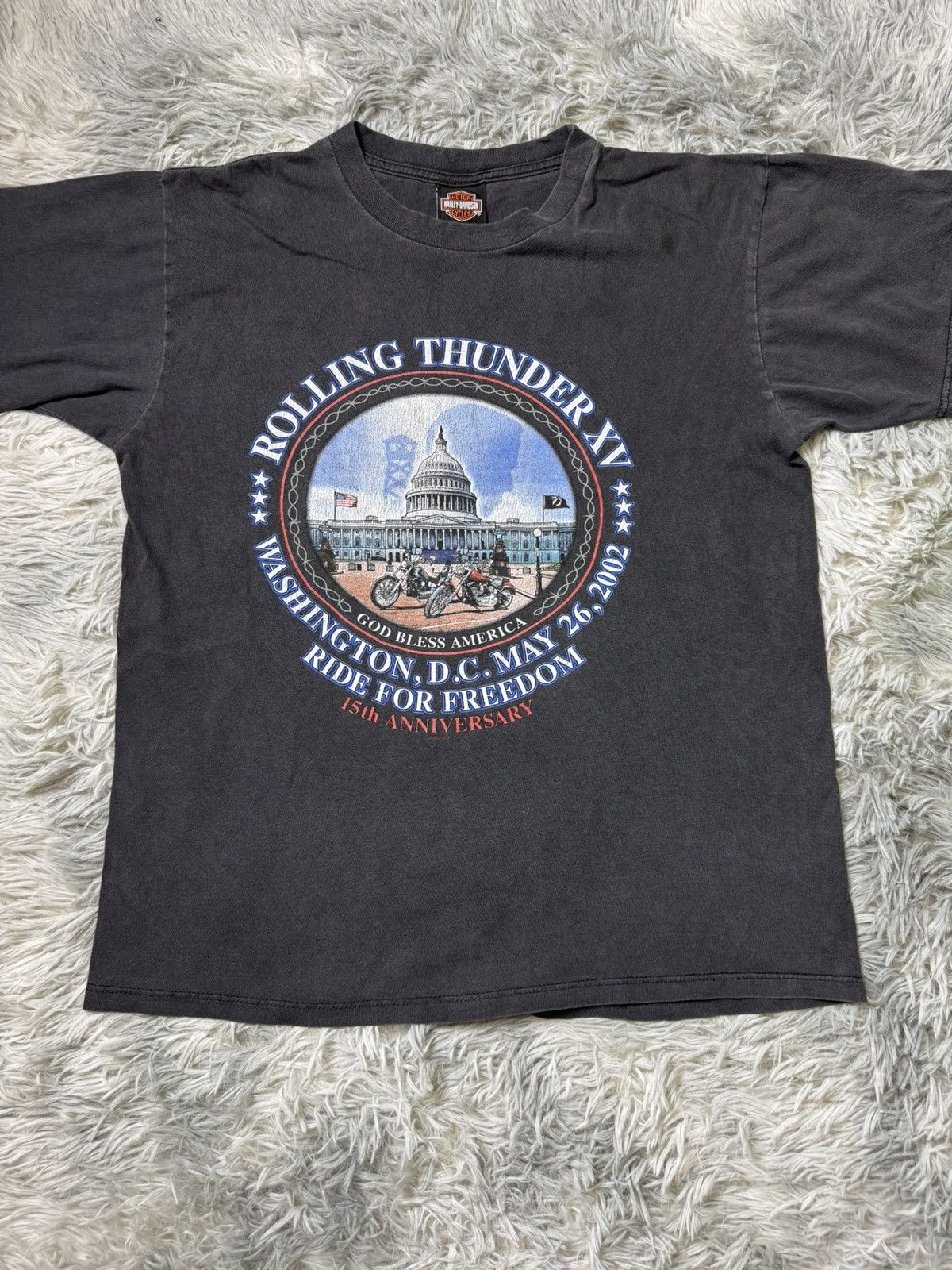 Harley Davidson × Vintage Vintage Harley Davidson Size US L / EU 52-54 / 3 - 1 Thumbnail