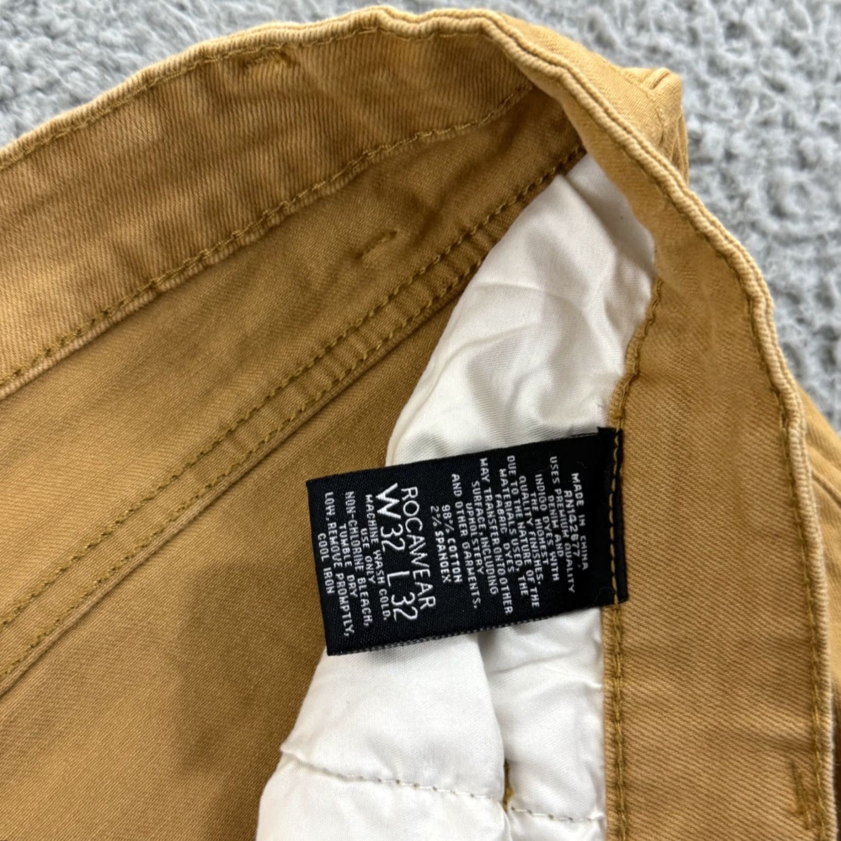 Rocawear VINTAGE Rocawear Jeans Mens 42x32 Yellow Baggy Hip Hop Loose Wide Leg Y2K Size US 42 / EU 58 - 5 Thumbnail