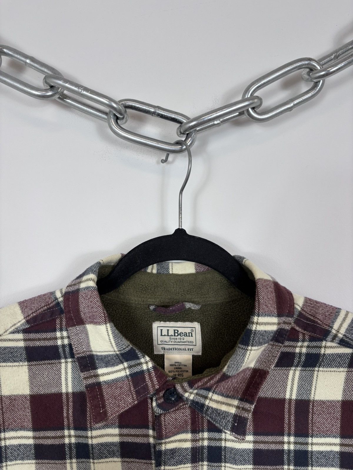 L.L. Bean L.L. Bean Vintage Plaid Check Fleece Lined Flannel Shirt Size US M / EU 48-50 / 2 - 4 Thumbnail