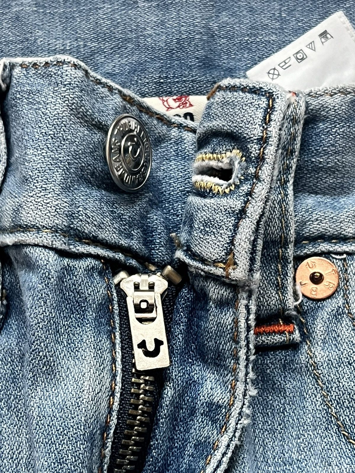 True Religion VTG True Religion Blue Slim Multi SN Size US 30 / EU 46 - 6 Thumbnail