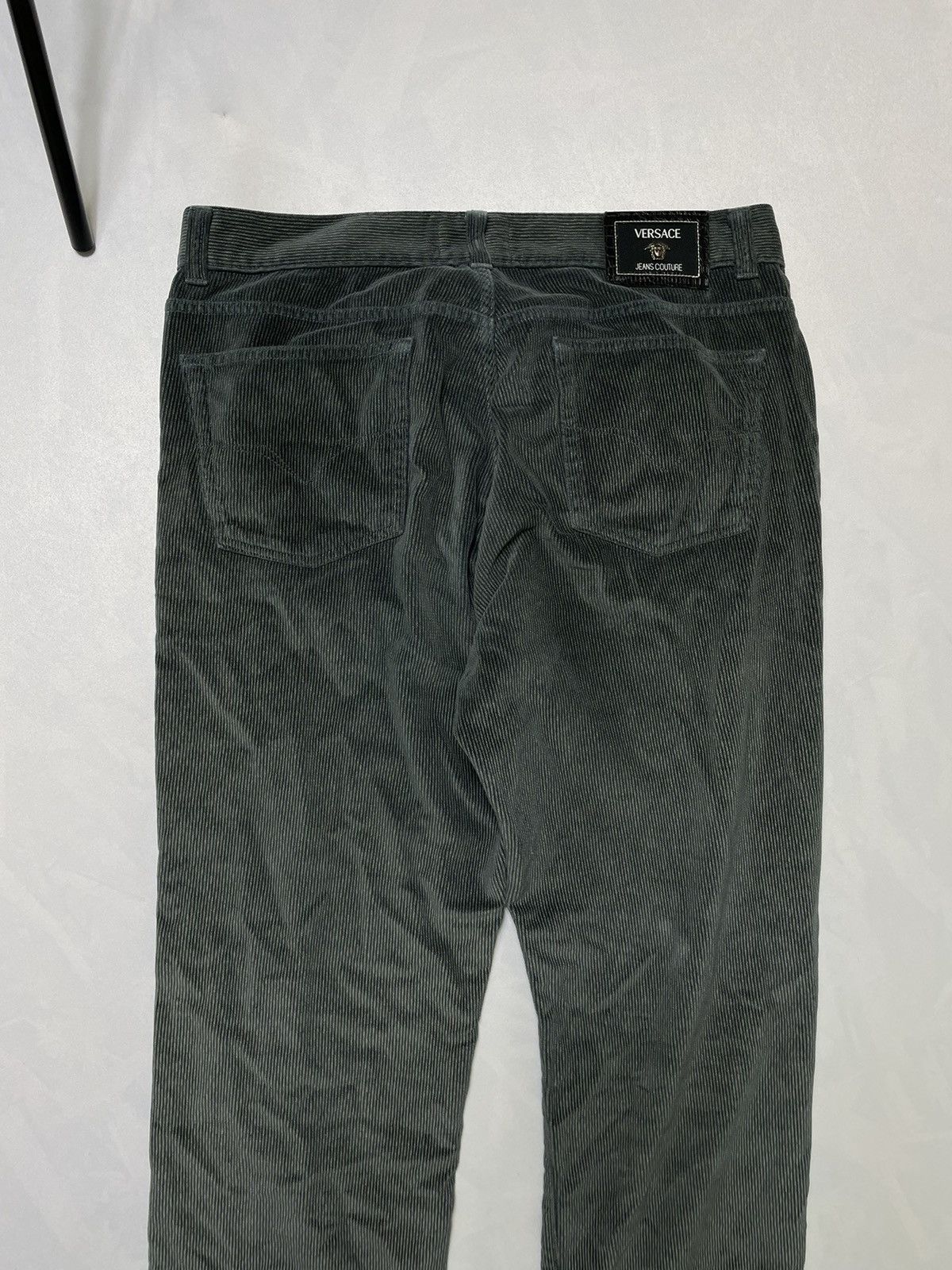 image of Crazy Versace Green Corduroy Pants, Men's (Size 38)