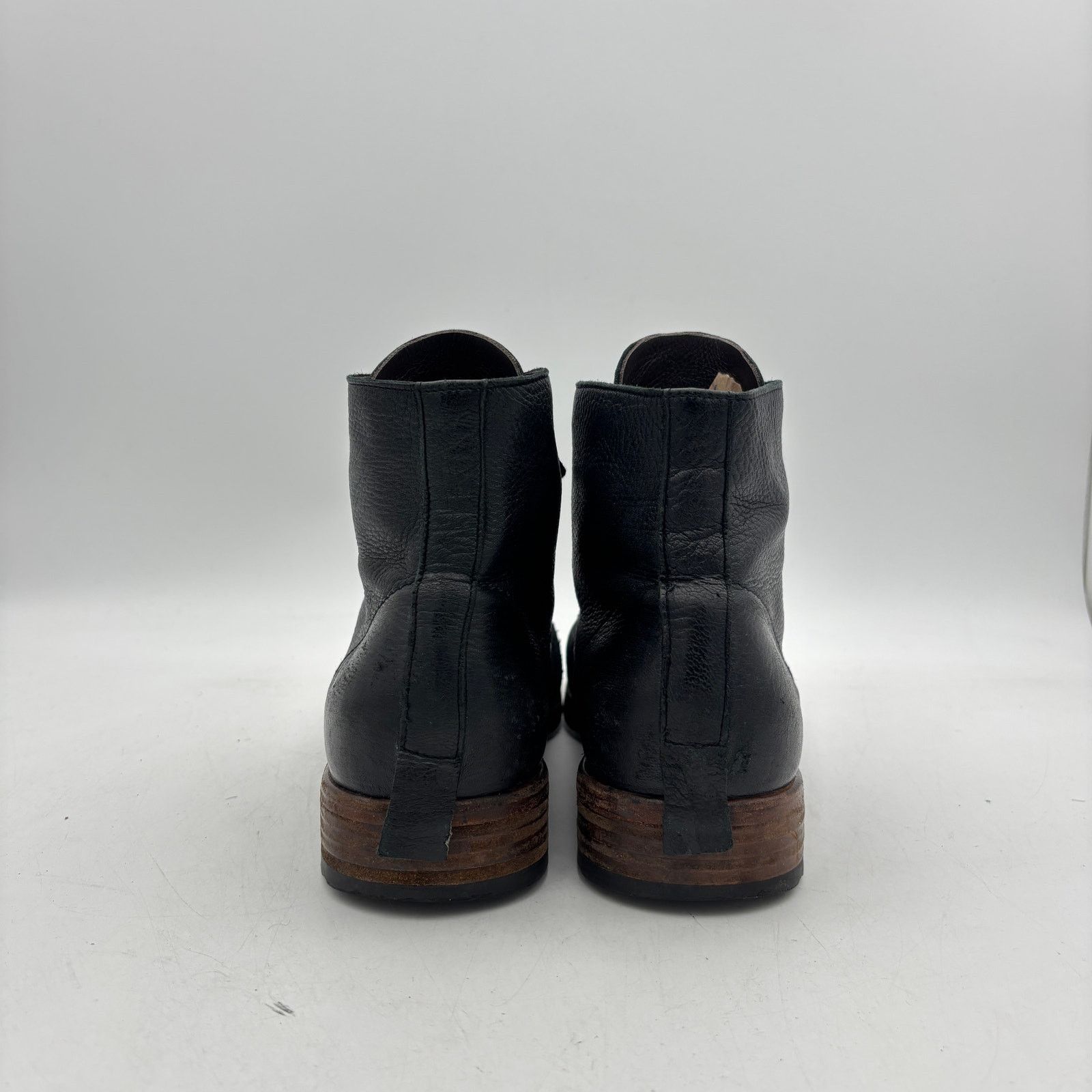 Shoto Shoto 5998 Handmade in Italy Boots Vibram 12 D Lamb Leather Size US 12 / EU 45 - 4 Thumbnail