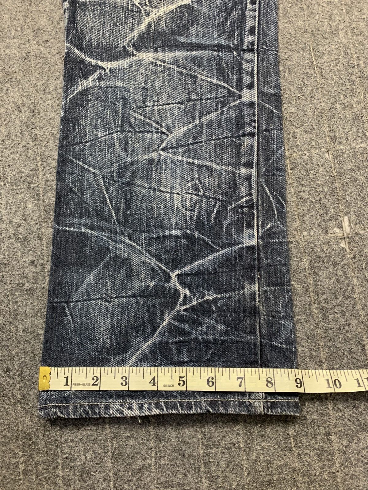 Japanese Brand Jack Serika Whisker Indigo Denim Straight Leg Zipper Pocket Size US 35 - 12 Thumbnail