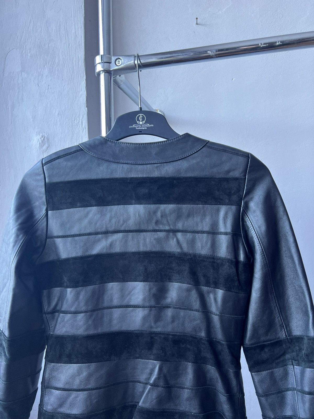 Lanvin AW 1990 RARE LANVIN ARCHIVAL BIKER LEATHER BLACK JACKET SZ S Size S / US 4 / IT 40 - 14 Thumbnail