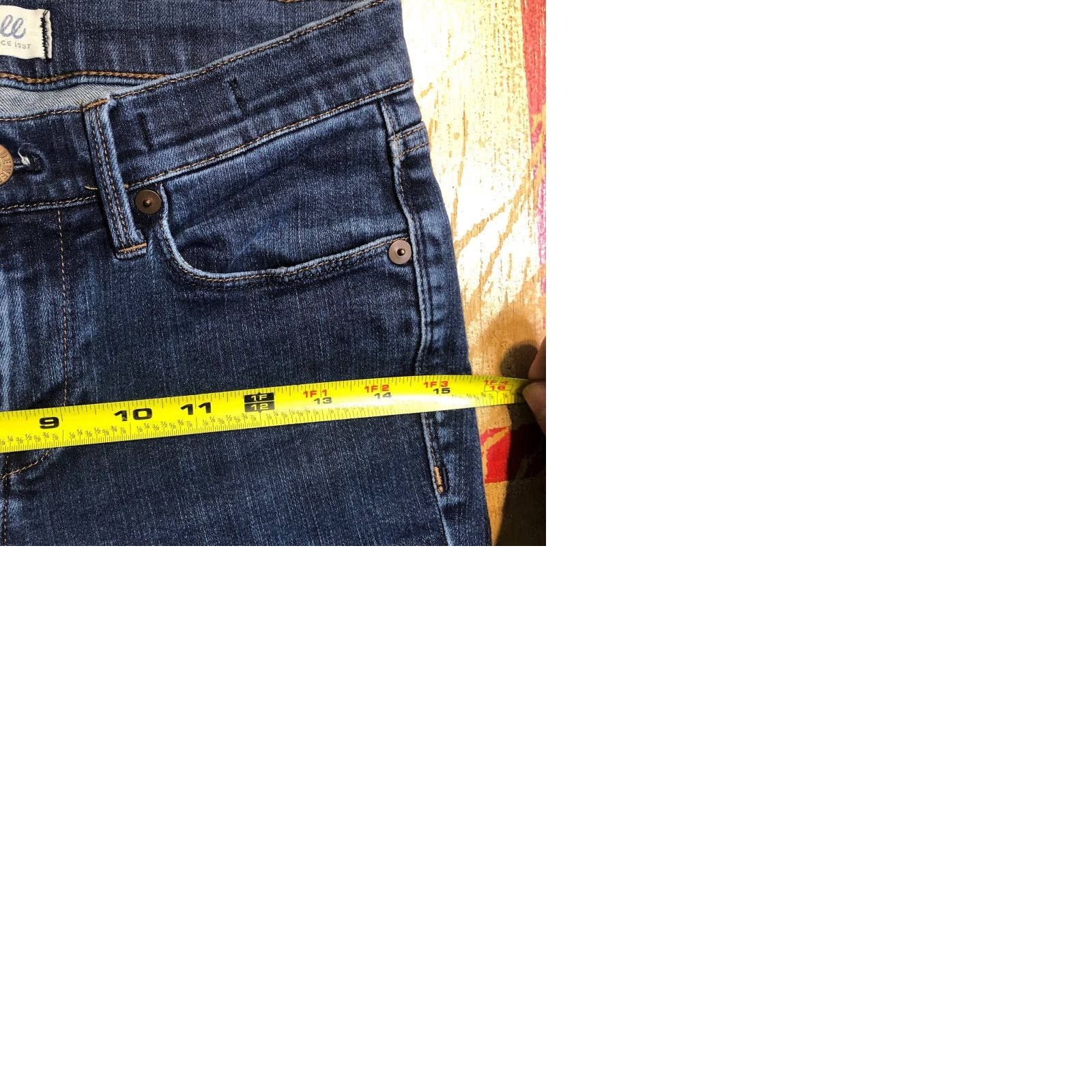 Madewell Madewell Jeans Skinny Womens 26 29 Inseam Blue Distressed Denim 5-Pocket Zip Belt Loops Slim Modern Bohemian City Classic Preppy Size 26" / US 2 / IT 38 - 9 Thumbnail