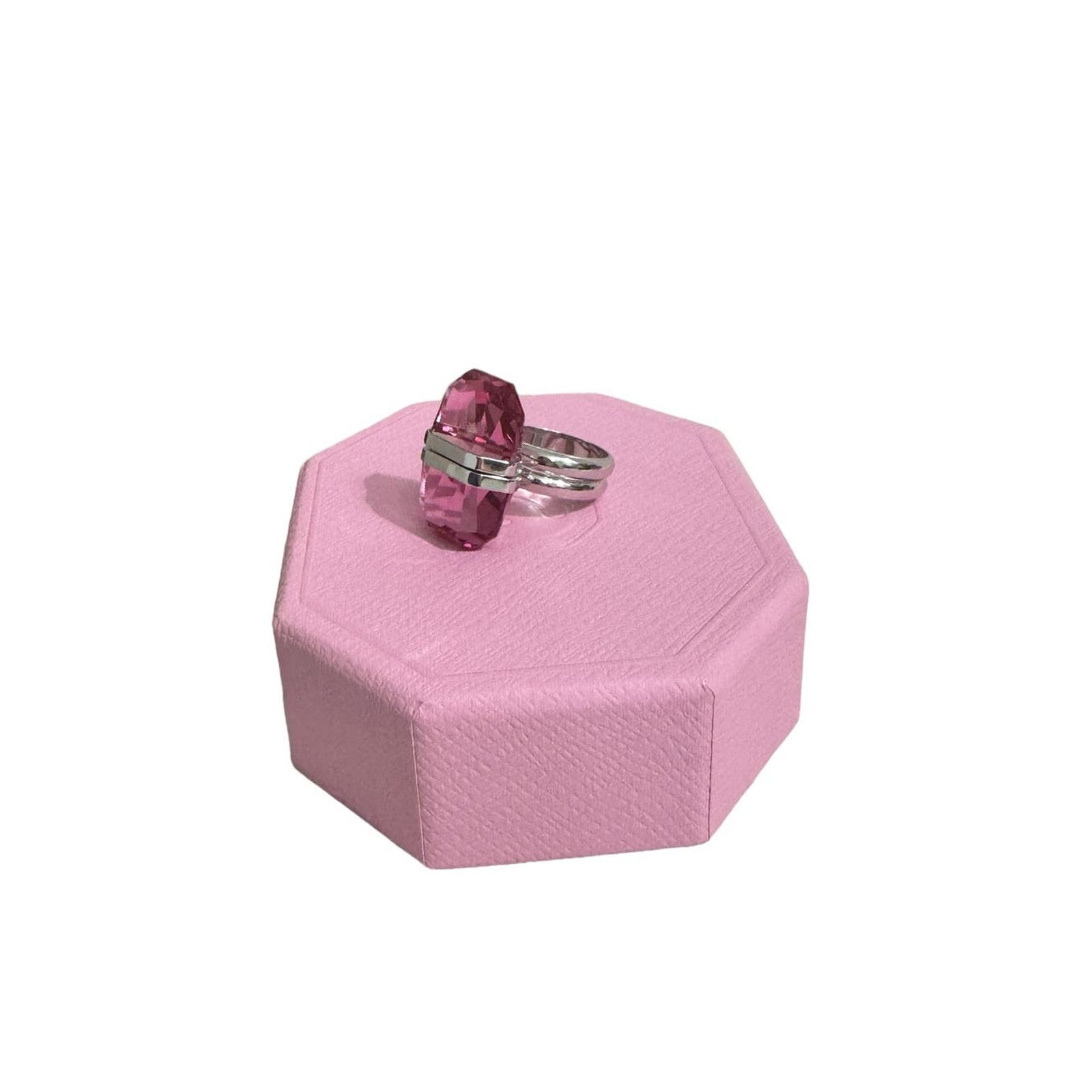 Swarovski Swarovski Lucent ring Magnetic closure, Pink, Size 55 / 7 Size ONE SIZE - 2 Thumbnail