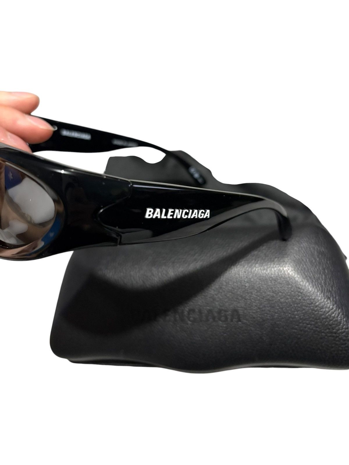Balenciaga Balenciaga SWIFT OVAL SUNGLASSES BB0157S wraparound shades Size ONE SIZE - 4 Thumbnail