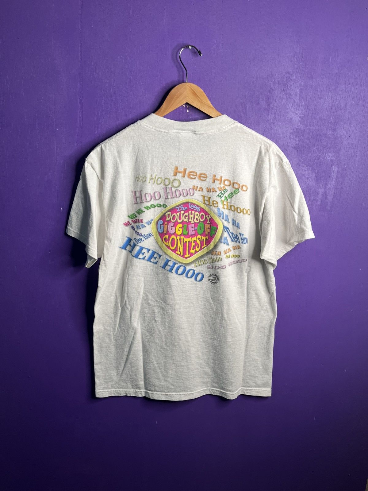 Vintage Vintage 1998 Pillsbury doughboy make me giggle t-shirt Size US L / EU 52-54 / 3 - 2 Thumbnail