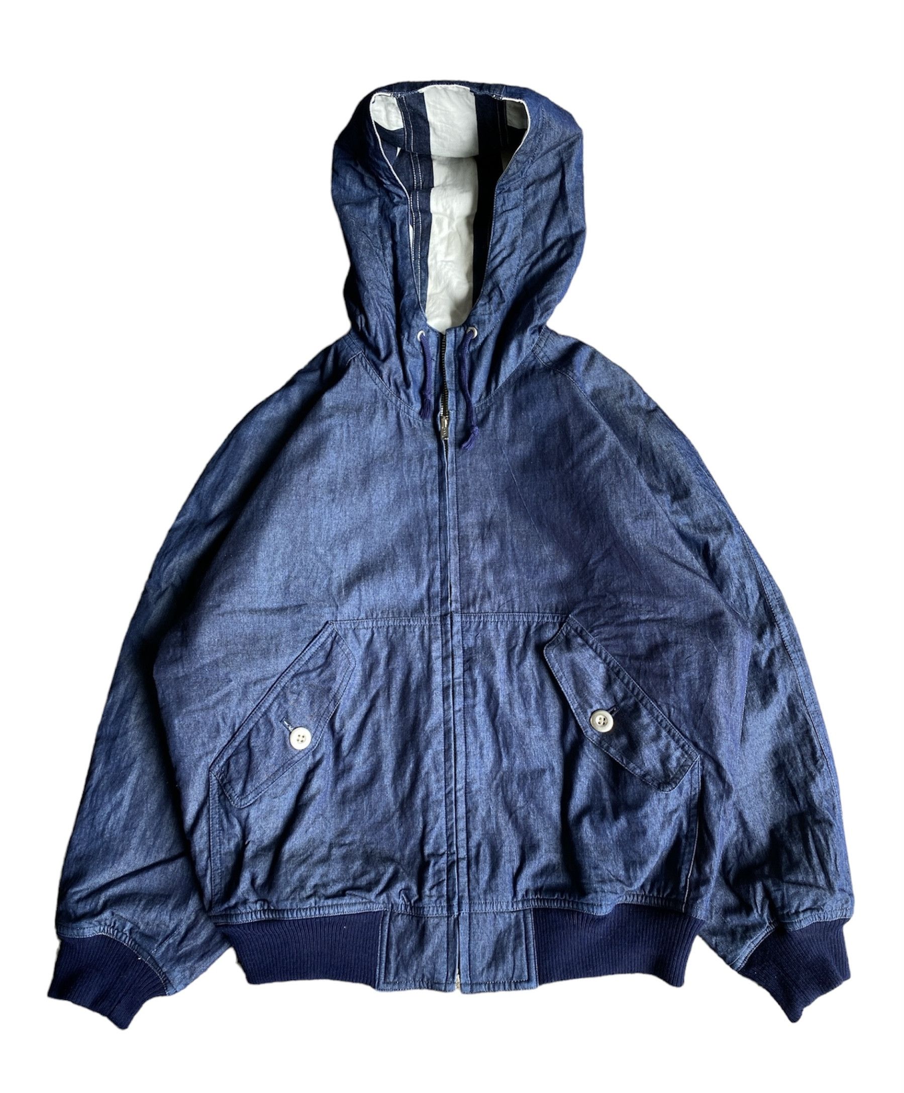 Issey Miyake × Vintage 💥Vintage IS Issey Miyake Reversible Hooded Bomber Jackets Size US M / EU 48-50 / 2 - 2 Thumbnail
