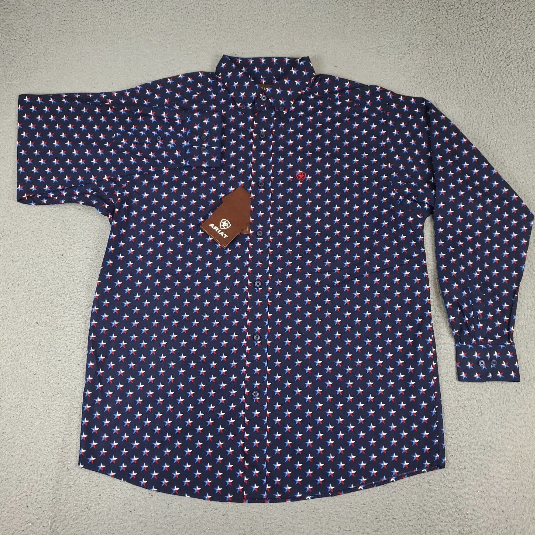 Ariat VINTAGE Ariat Men's Shirt Large Blue Cotton Casual Button Up Long Sleeve Size US L / EU 52-54 / 3 - 2 Thumbnail