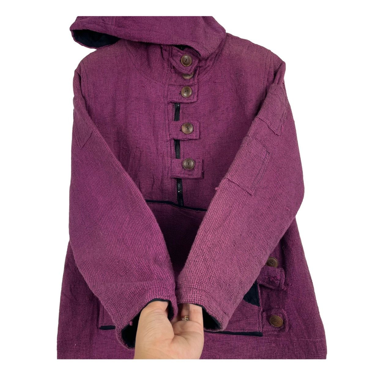 Beauty Beast × Japanese Brand 💥MALAIKA BONDAGE PARACHUTE HOODIE ZIPPER JACKET Size US M / EU 48-50 / 2 - 4 Thumbnail
