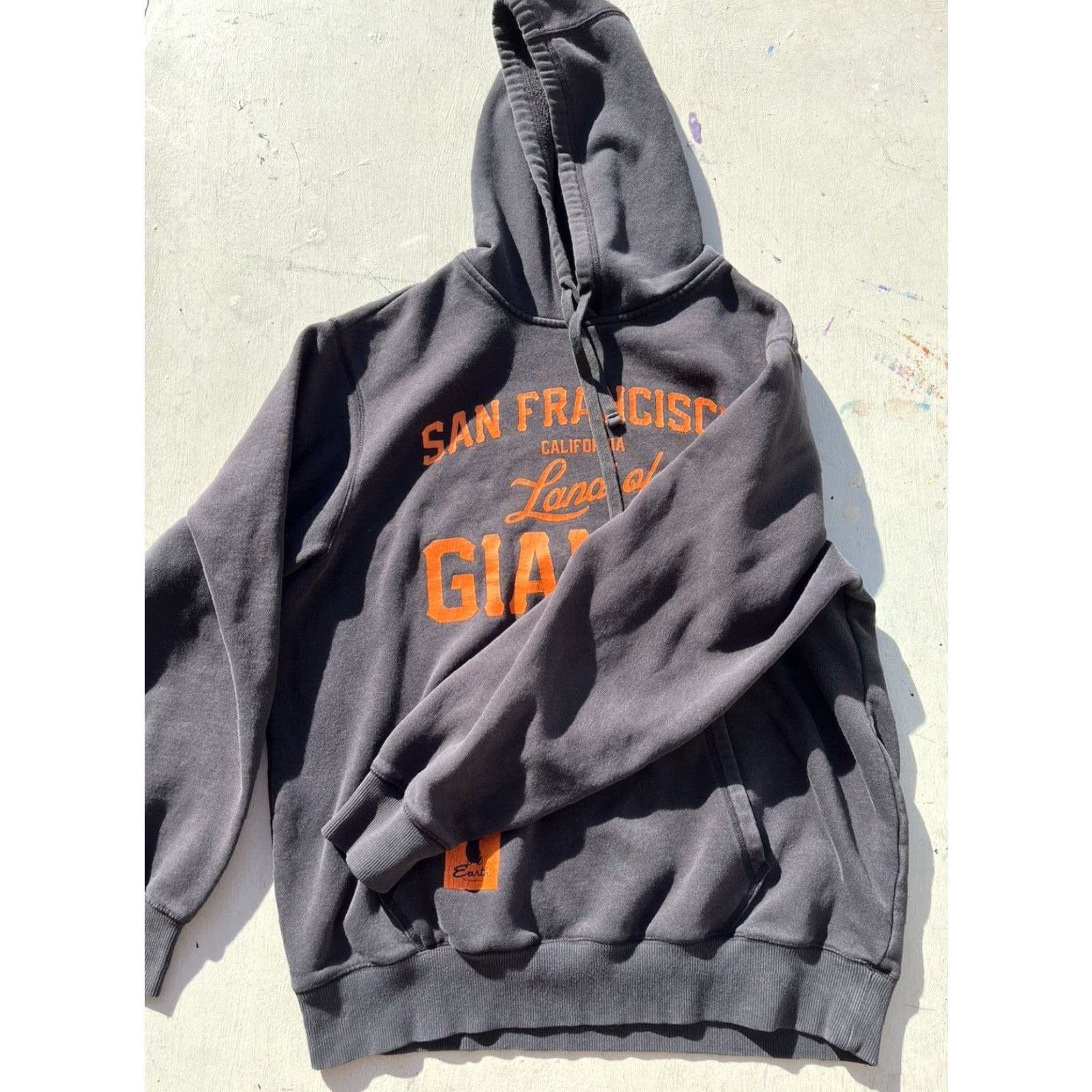 Vintage Earth Playground Hoodie Men San Francisco Giants Black Spell-Out L SF MLB West Coast Size US L / EU 52-54 / 3 - 6 Thumbnail