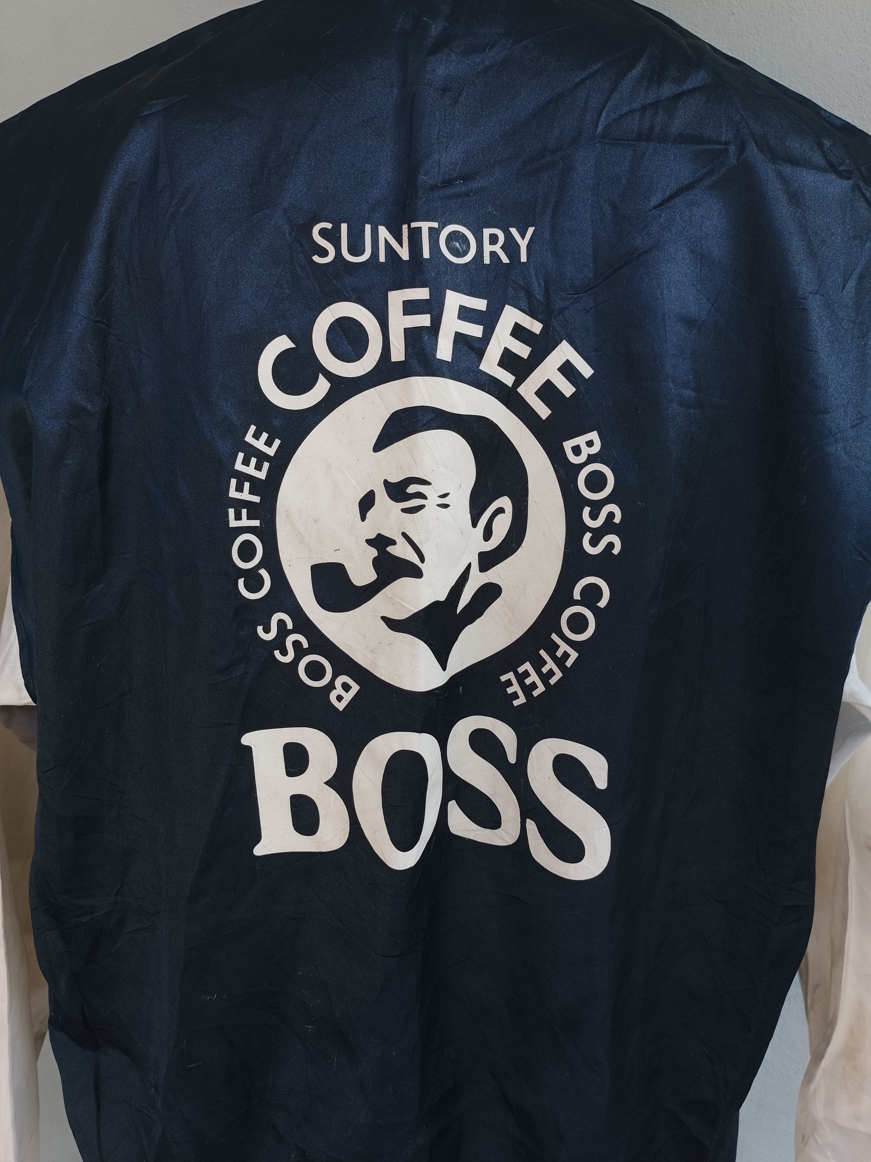 Japanese Brand VINTAGE 🔥 Big Logo Suntory Coffee Boss Satin Jacket SW01 Size US XL / EU 56 / 4 - 5 Thumbnail