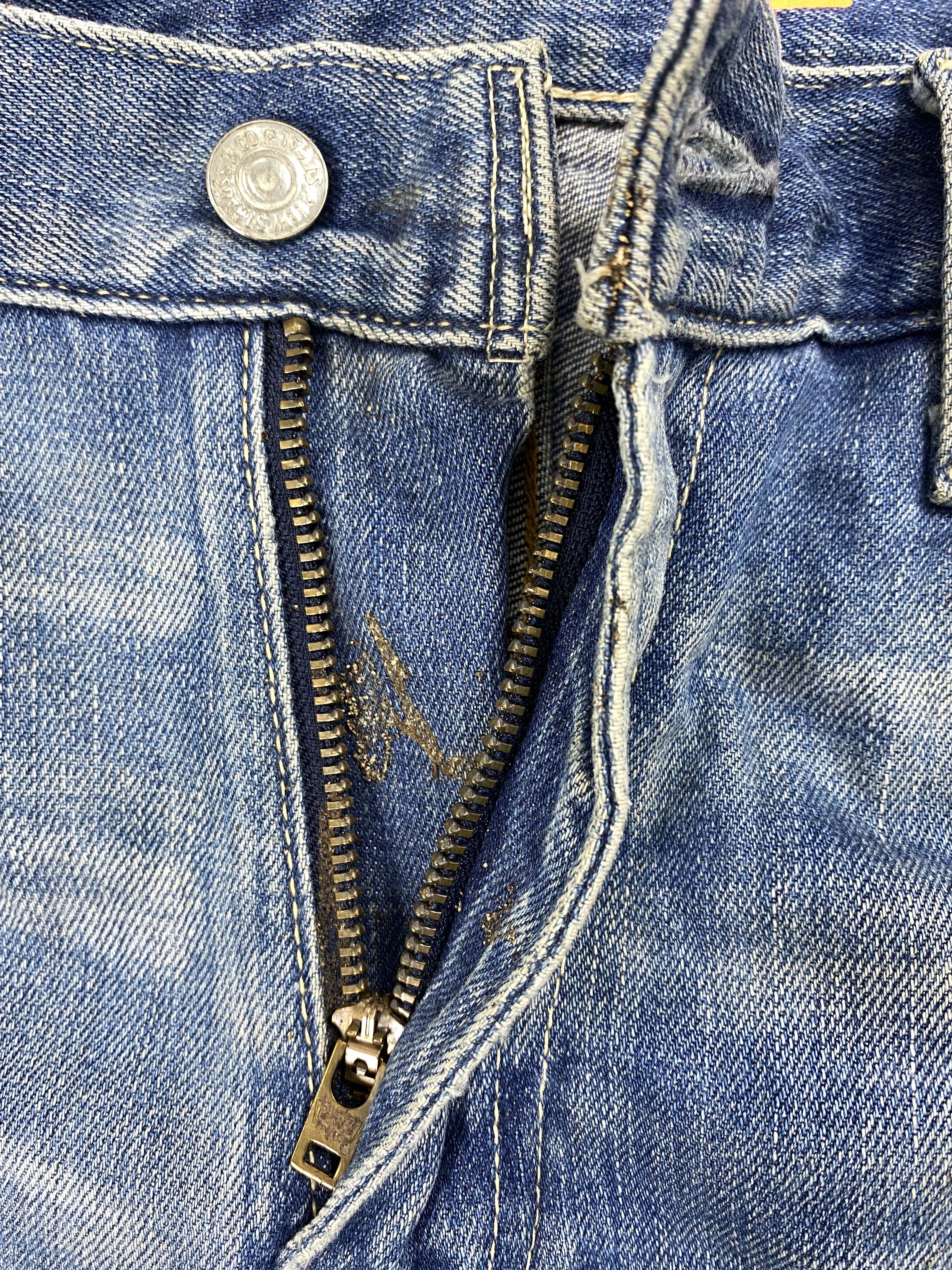 Levi's Blue Distressed Vintage Levi's 502 33x29 Denim -JN1207 Size US 33 - 6 Thumbnail