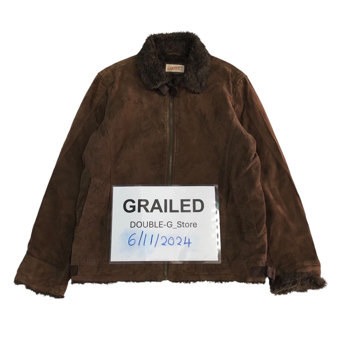 Japanese Brand × Vintage Vintage Biker Jacket Carter's Mink Fur Blanket Issey Miyake Size US L / EU 52-54 / 3 - 1 Thumbnail