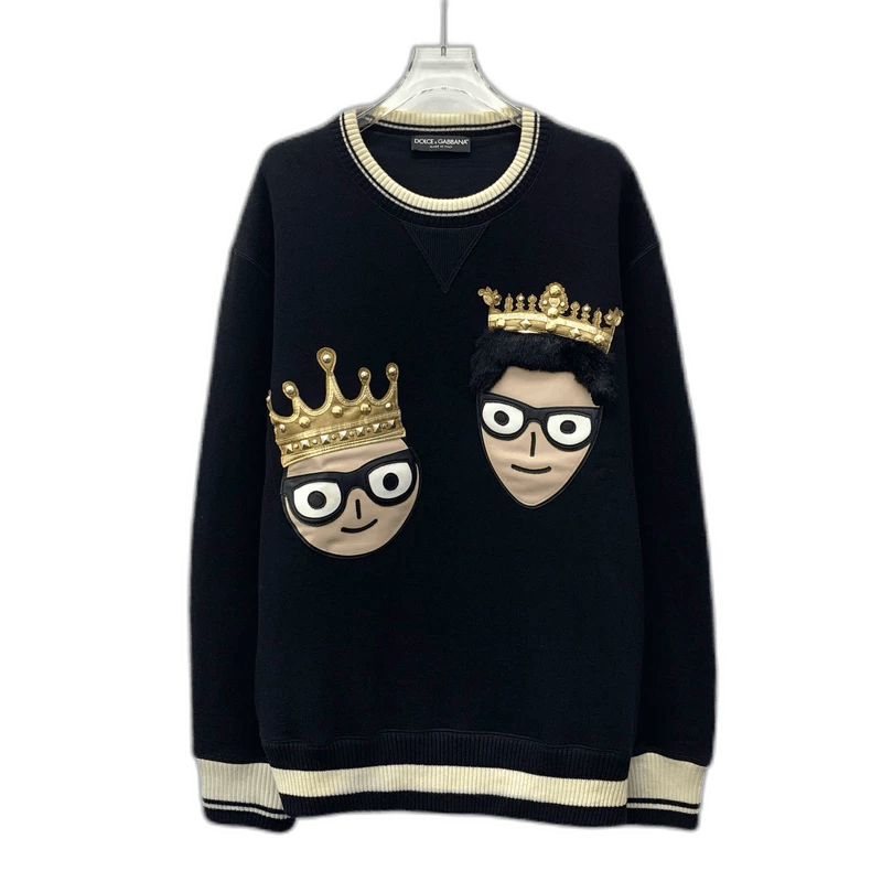 Dolce & Gabbana Dolce&Gabbana Long Sleeve Crown Sweatshirt Size US XL / EU 56 / 4 - 1 Thumbnail