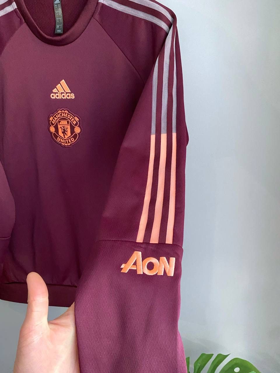 Adidas FC Manchester United 2020/2021 Training Travel Sweatshirt, M Size US M / EU 48-50 / 2 - 6 Thumbnail
