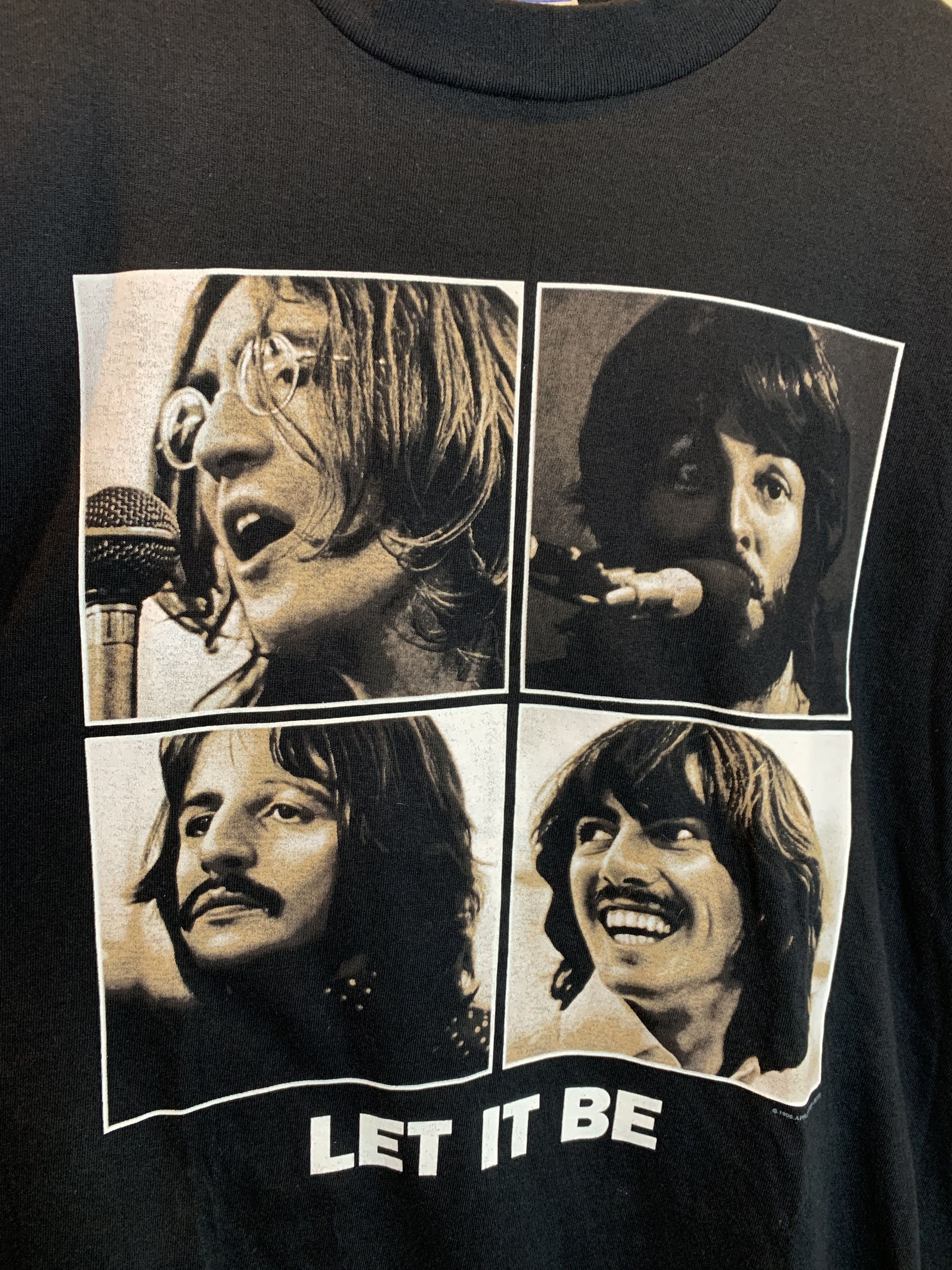 Band Tees RARE Vintage 90s The Beatles Let It Be Single Stitch T-Shirt Size US XL / EU 56 / 4 - 3 Thumbnail