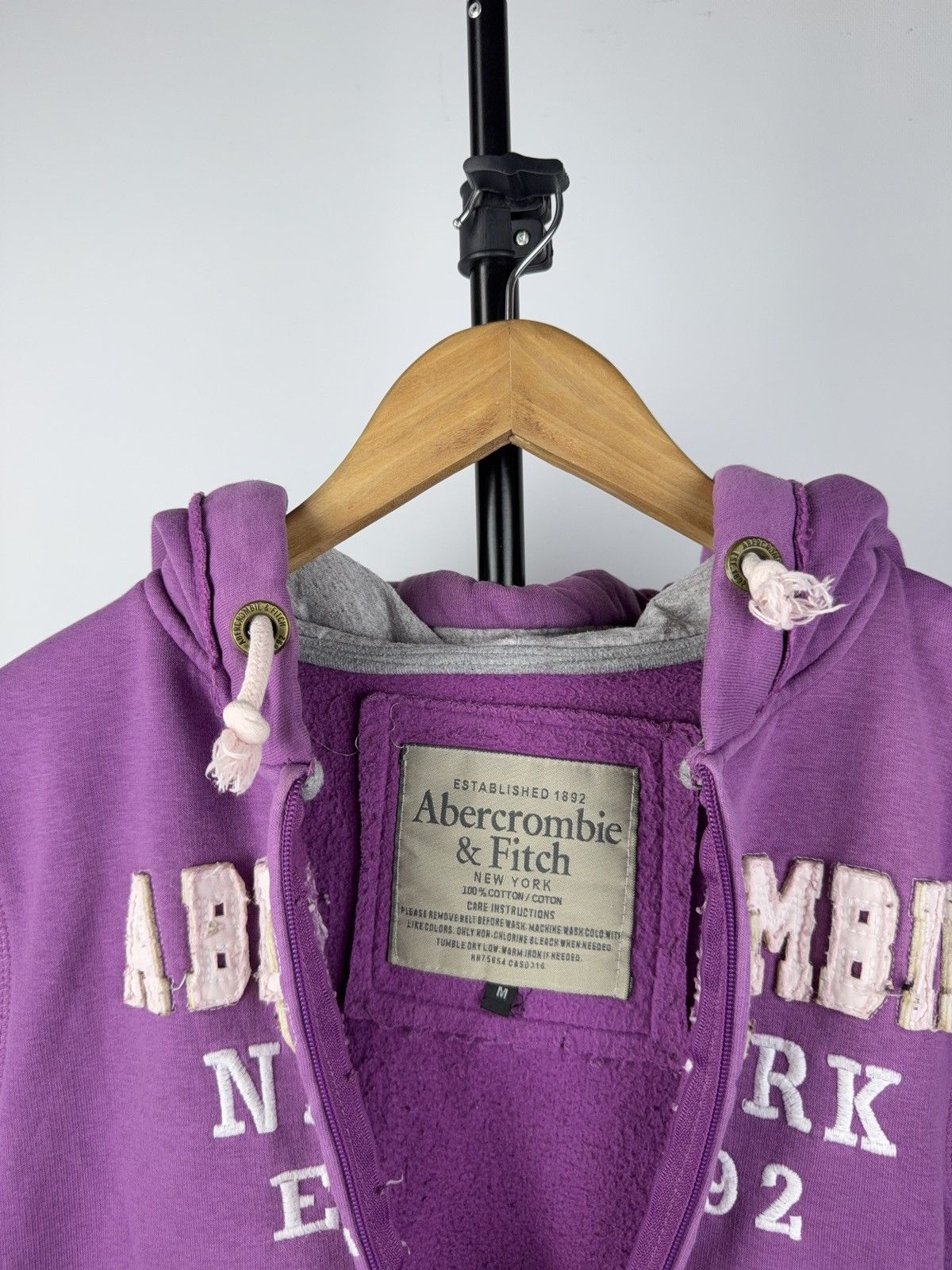 Abercrombie & Fitch Vintage Y2K Abercrombie & Fitch Zip Hoodie New York Logo Size M / US 6-8 / IT 42-44 - 6 Thumbnail