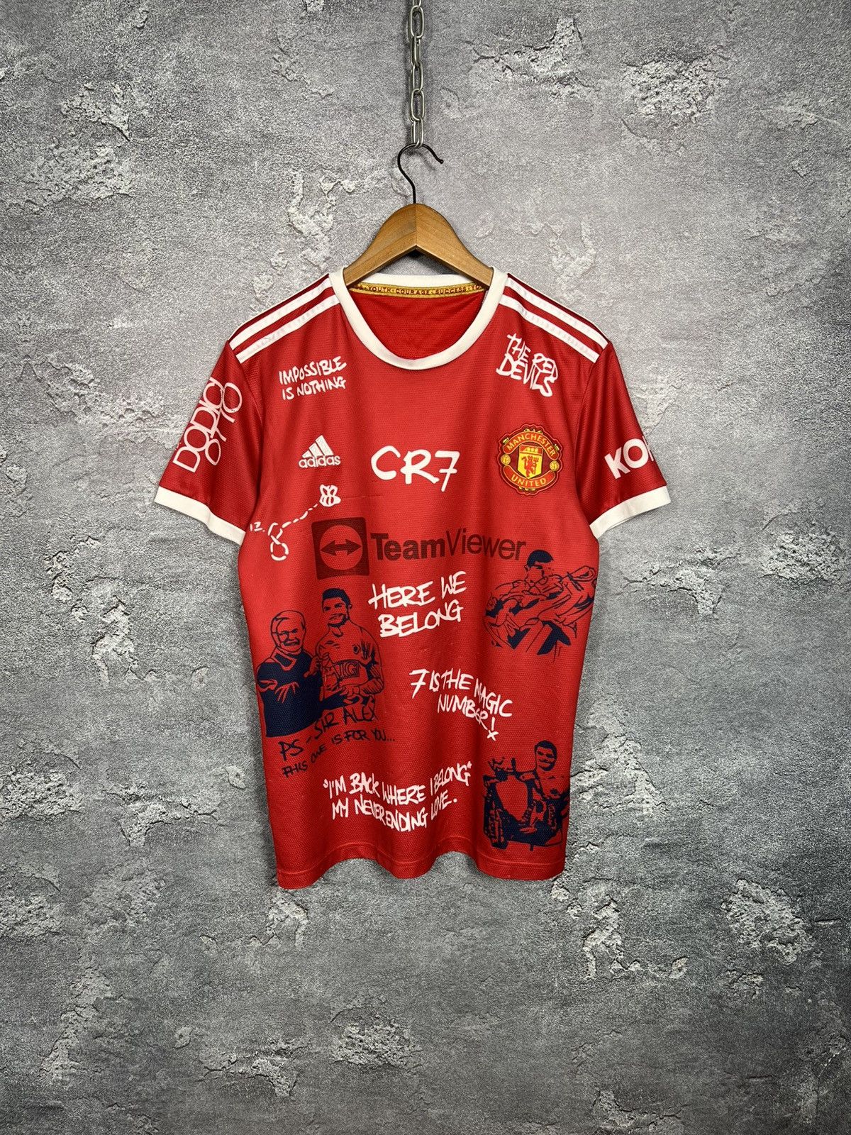 Hypebeast Manchester x Dodici Otto IShowSpeed Style Ronaldo Jersey Size US M / EU 48-50 / 2 - 2 Thumbnail