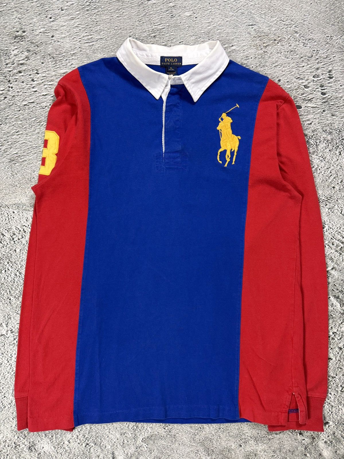 Polo Ralph Lauren Chief Keef Polo Ralph Lauren red blue longsleeve big pony Size US S / EU 44-46 / 1 - 1 Thumbnail
