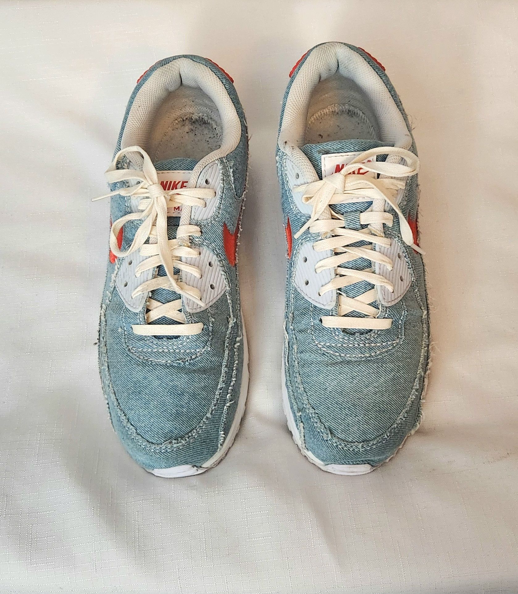 Nike Nike Air Max 90 'Denim Light Wash' Habanero 12 DV2120-900 Size US 12 / EU 45 - 4 Thumbnail