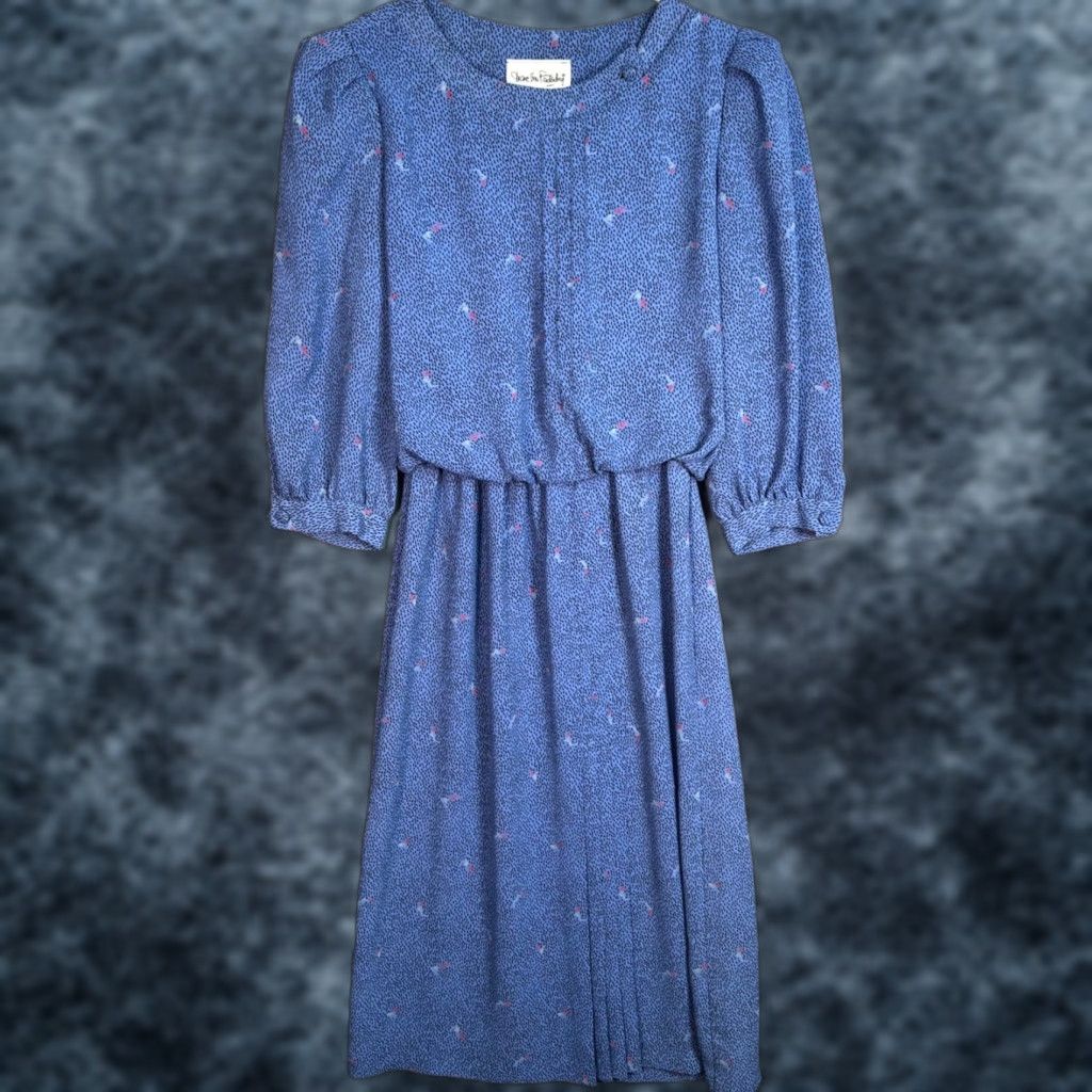 Diane von Furstenberg Diane von Furstenberg Polka Dot Shift Dress Size M Red  Blue Silk Womens | Grailed