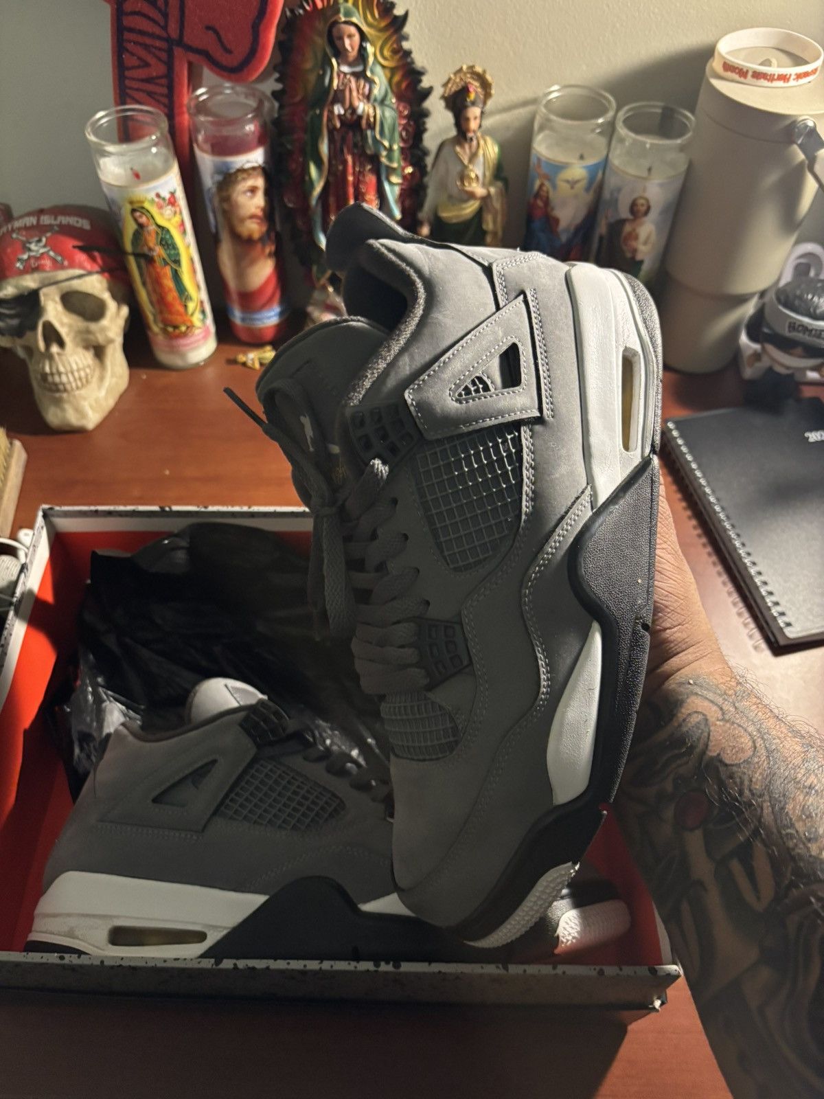 Jordan Brand Jordan 4 Cool Grey Size US 9.5 / EU 42-43 - 2 Thumbnail