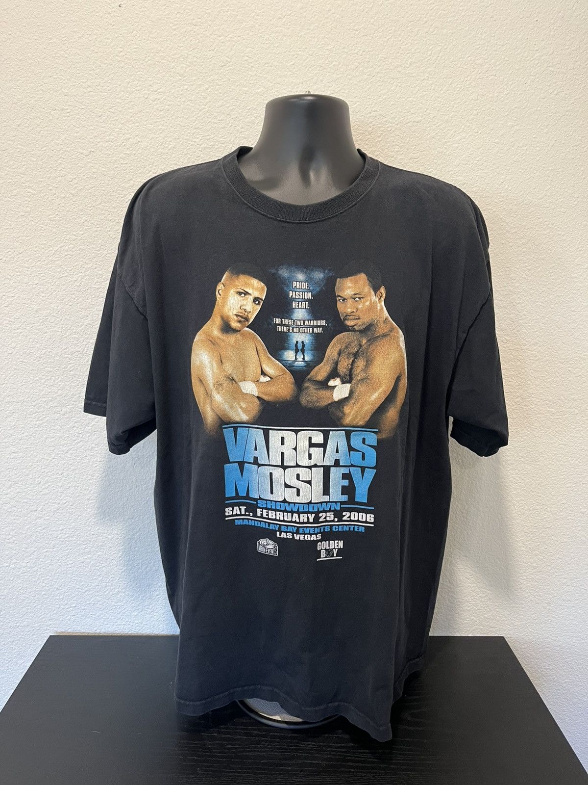 Vintage Y2K Vargas vs Mosley boxing match tee Size US XXL / EU 58 / 5 - 1 Thumbnail