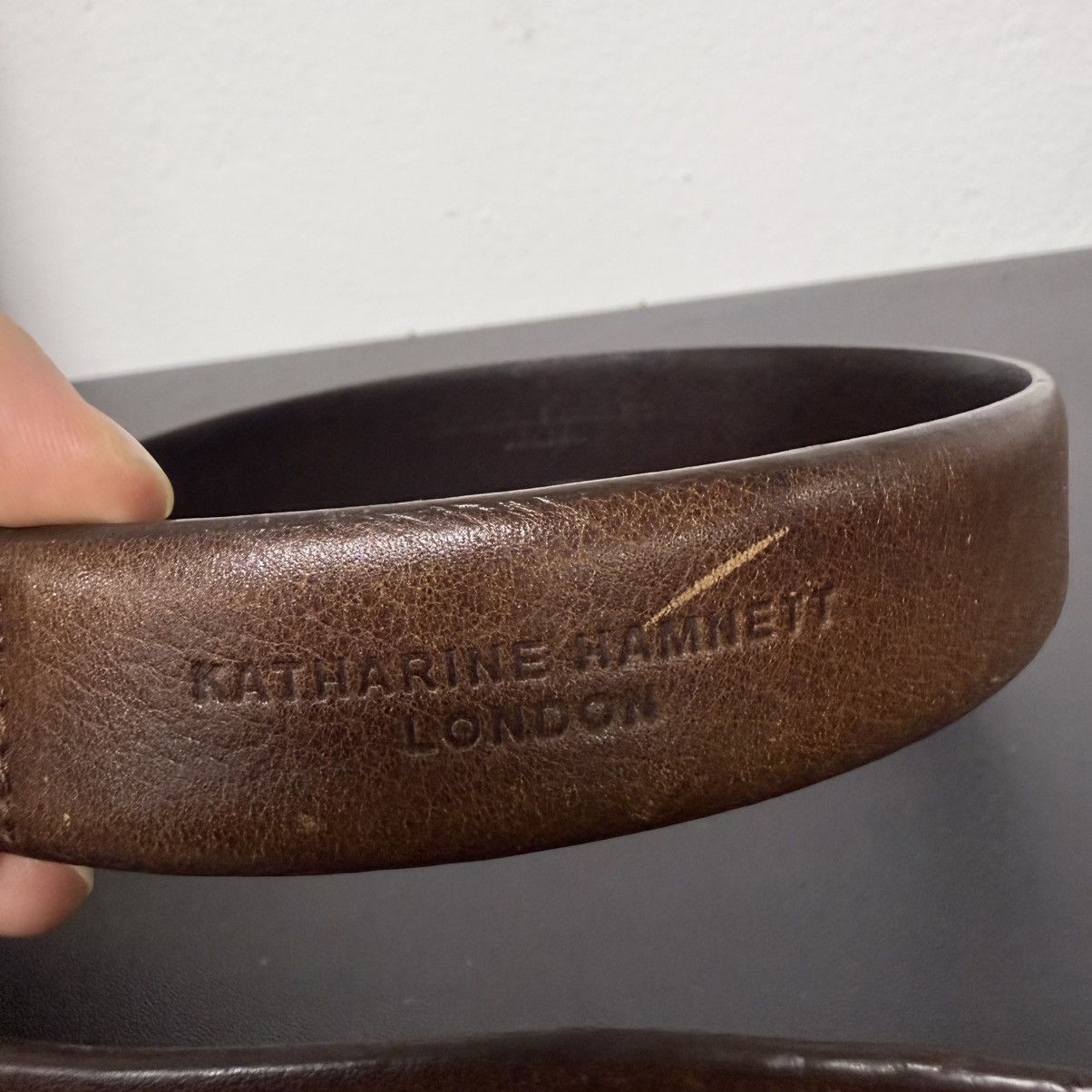 Katharine Hamnett London Katharine Hamnett London Leather Belt Size 26 - 2 Thumbnail