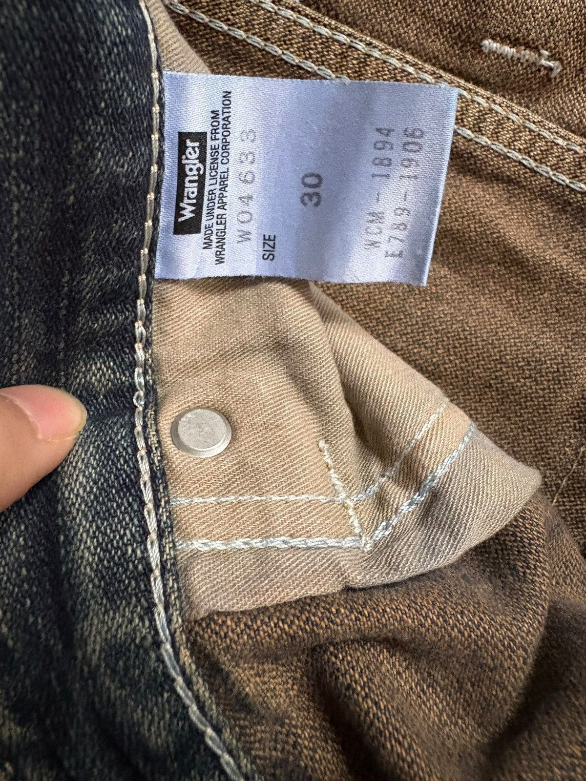 Wrangler Vintage Wrangler Mud Wash Distressed Loose Jeans Size US 32 / EU 48 - 10 Thumbnail