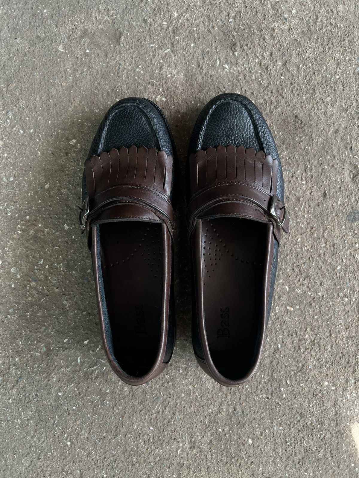 Bass Bass Black and Brown Loafers Size US 11 / EU 44 - 7 Thumbnail