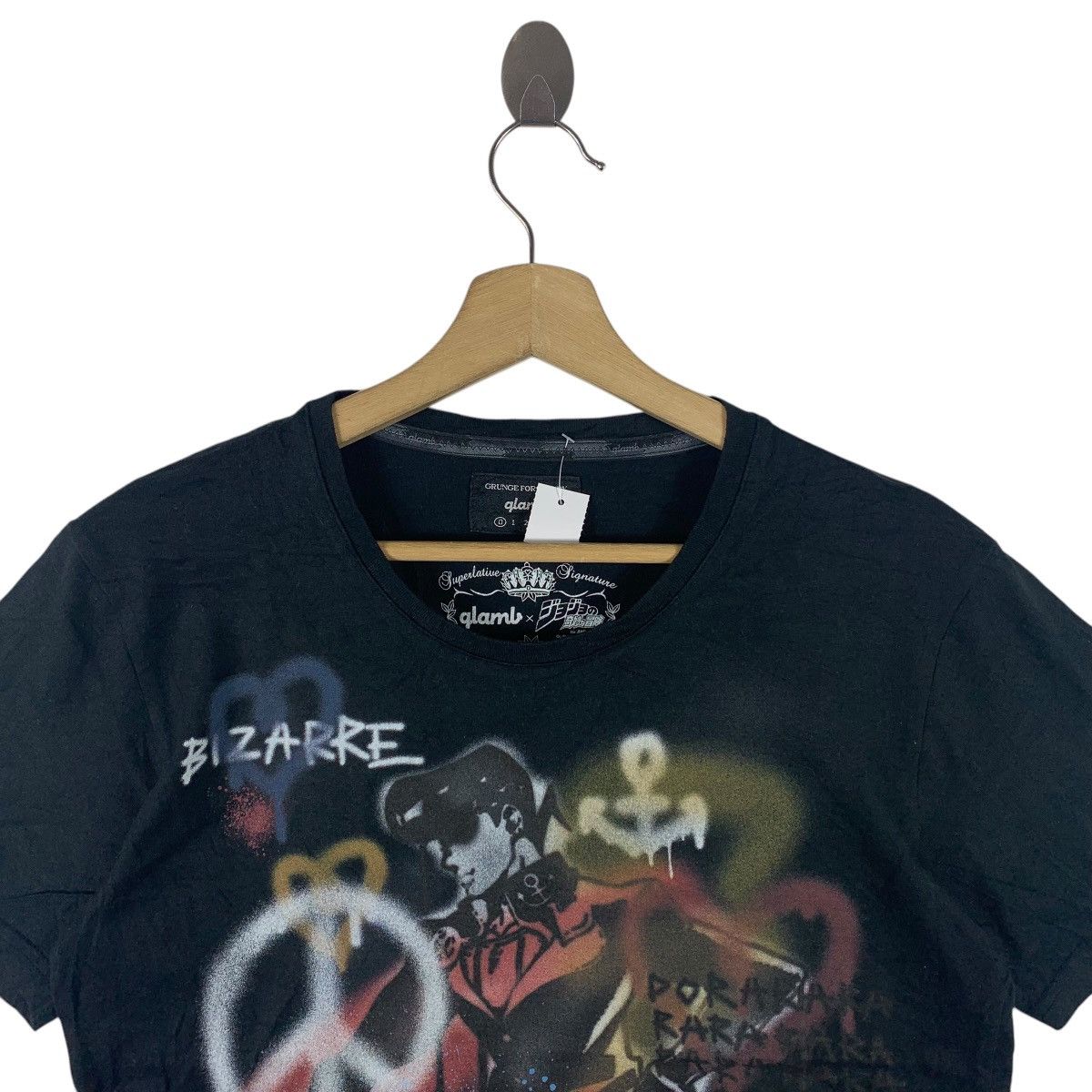 Anime × Vintage JOJO BIZARRE ADVENTURES x QLAMB Big printed anime tee Size US S / EU 44-46 / 1 - 2 Thumbnail