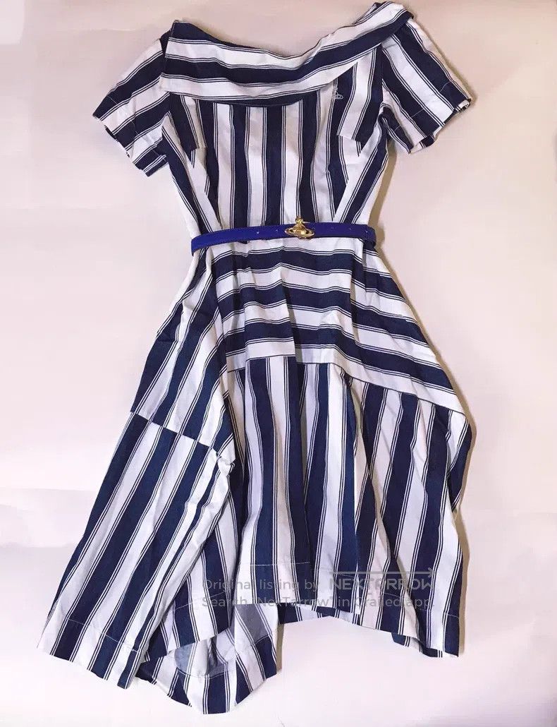 Vivienne Westwood Vivienne Westwood Irregular planet embroidery blue and whi Size S / US 4 / IT 40 - 1 Thumbnail