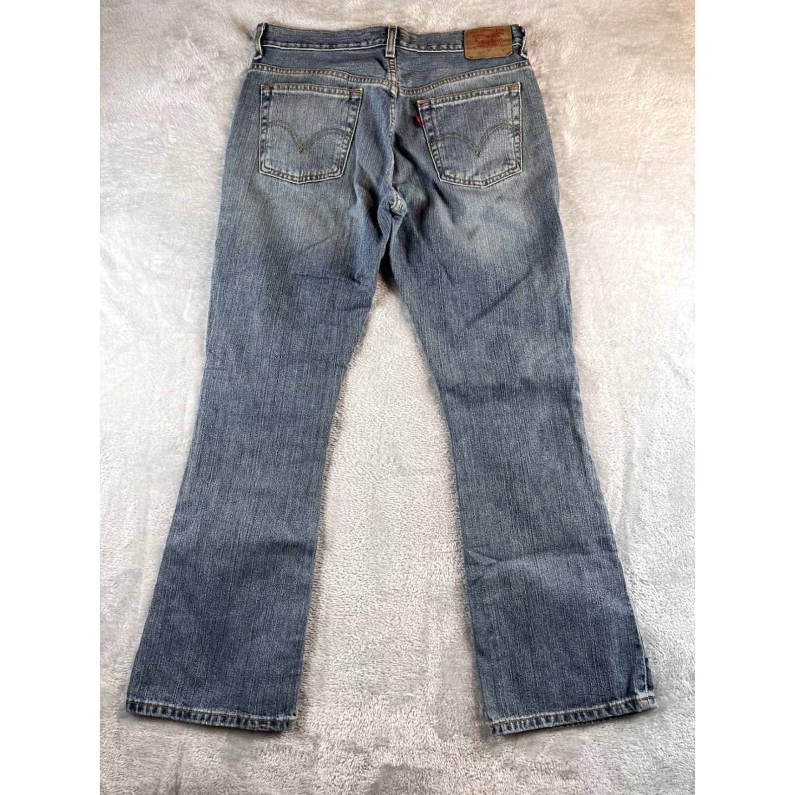 Levi's VINTAGE Levi's 515 Jeans Womens 8 Mis S 32x29 Bootcut Distressed VTG Y2K Blue Modern Casual Womens Size 30" / US 8 / IT 44 - 2 Thumbnail