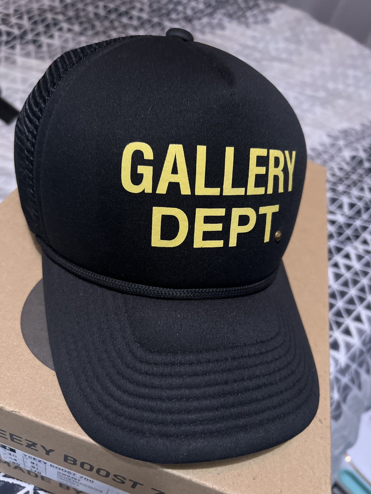 image of Gallery Dept Black Trucker Hat, Men's