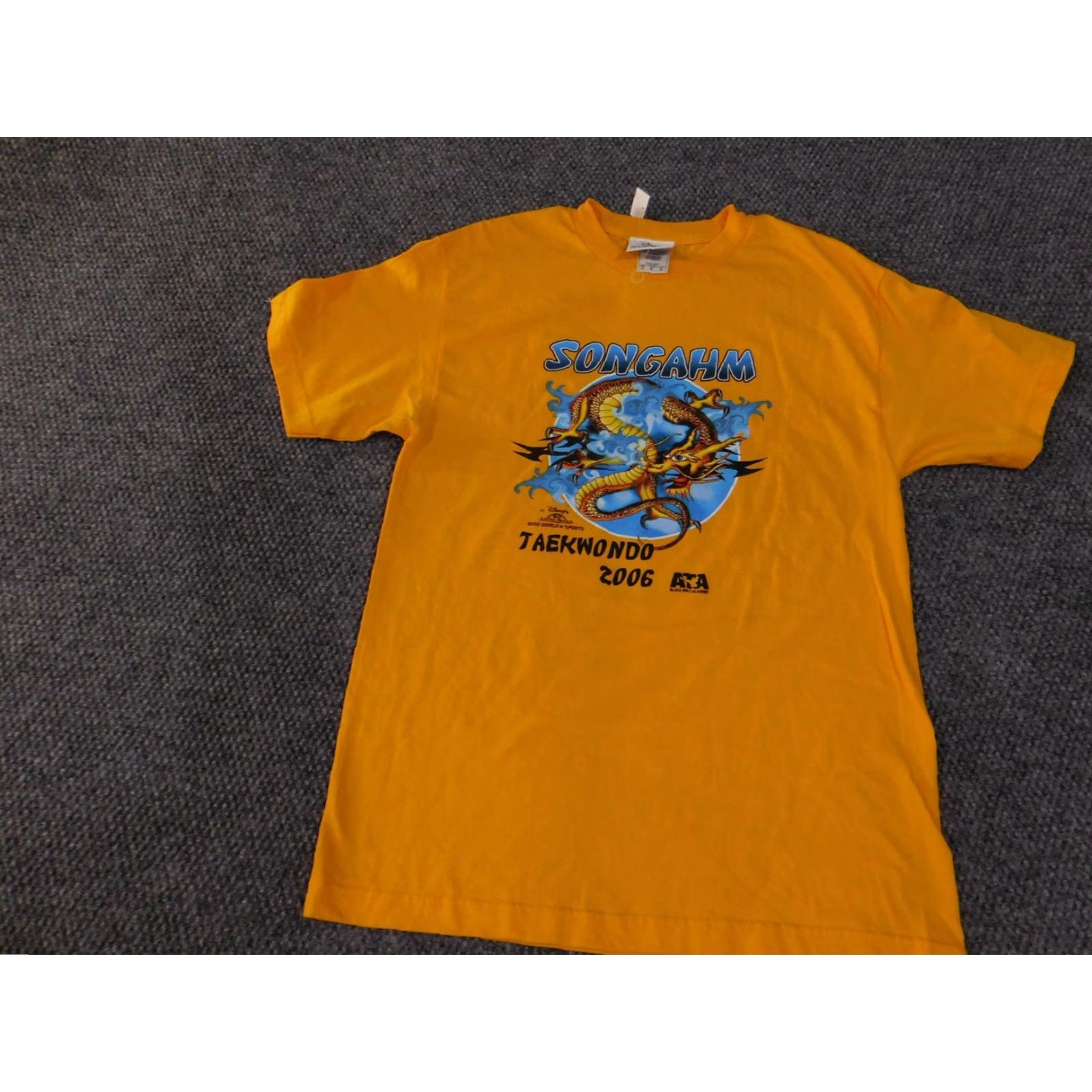 Disney Disney Songahm Taekwondo Shirt Mens Medium Yellow Wide World of Sports 2006 ATA Size US M / EU 48-50 / 2 - 3 Thumbnail