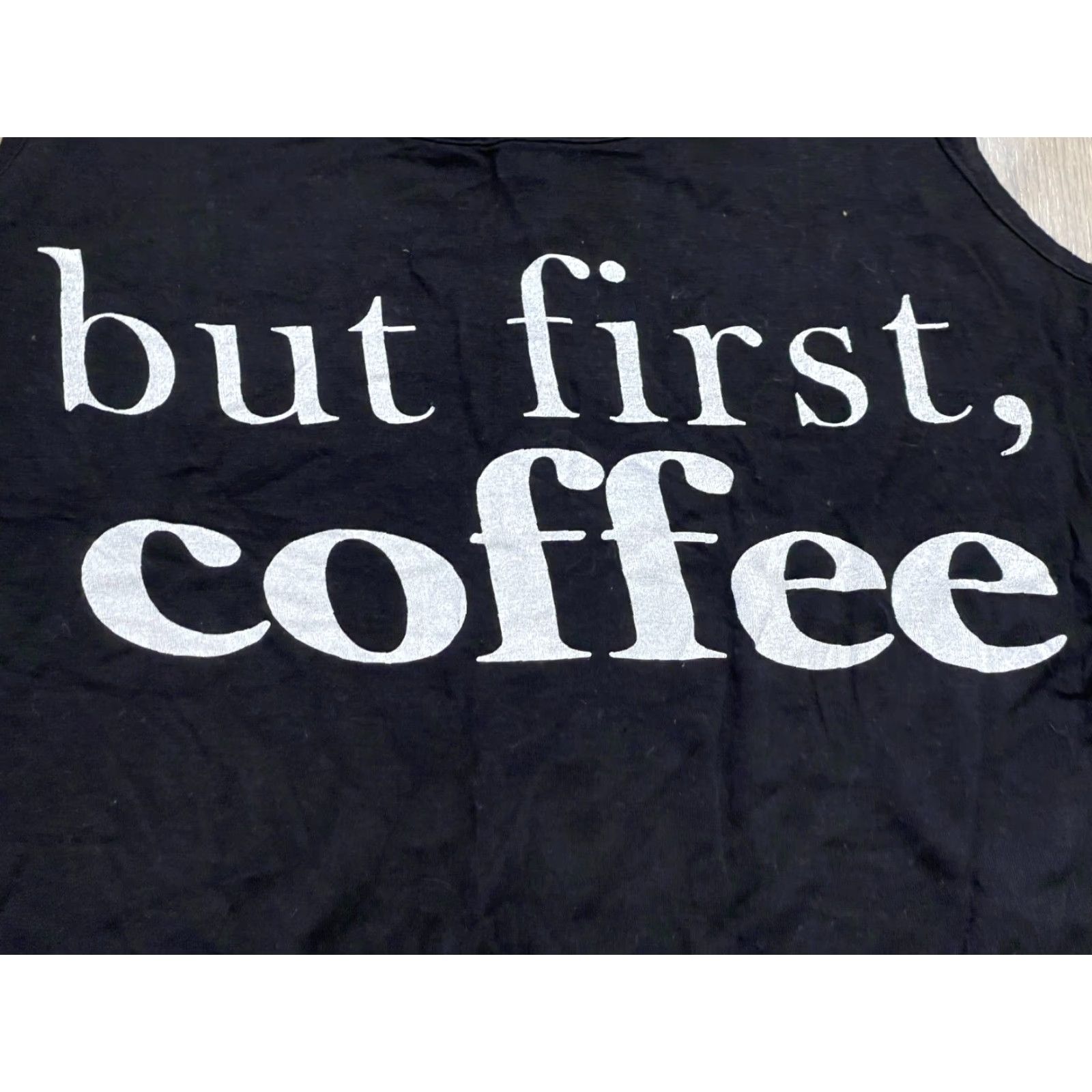 Acme Clothing One Clothing Tank Top Womens Medium Black But First Coffee Tank Size M / US 6-8 / IT 42-44 - 5 Thumbnail