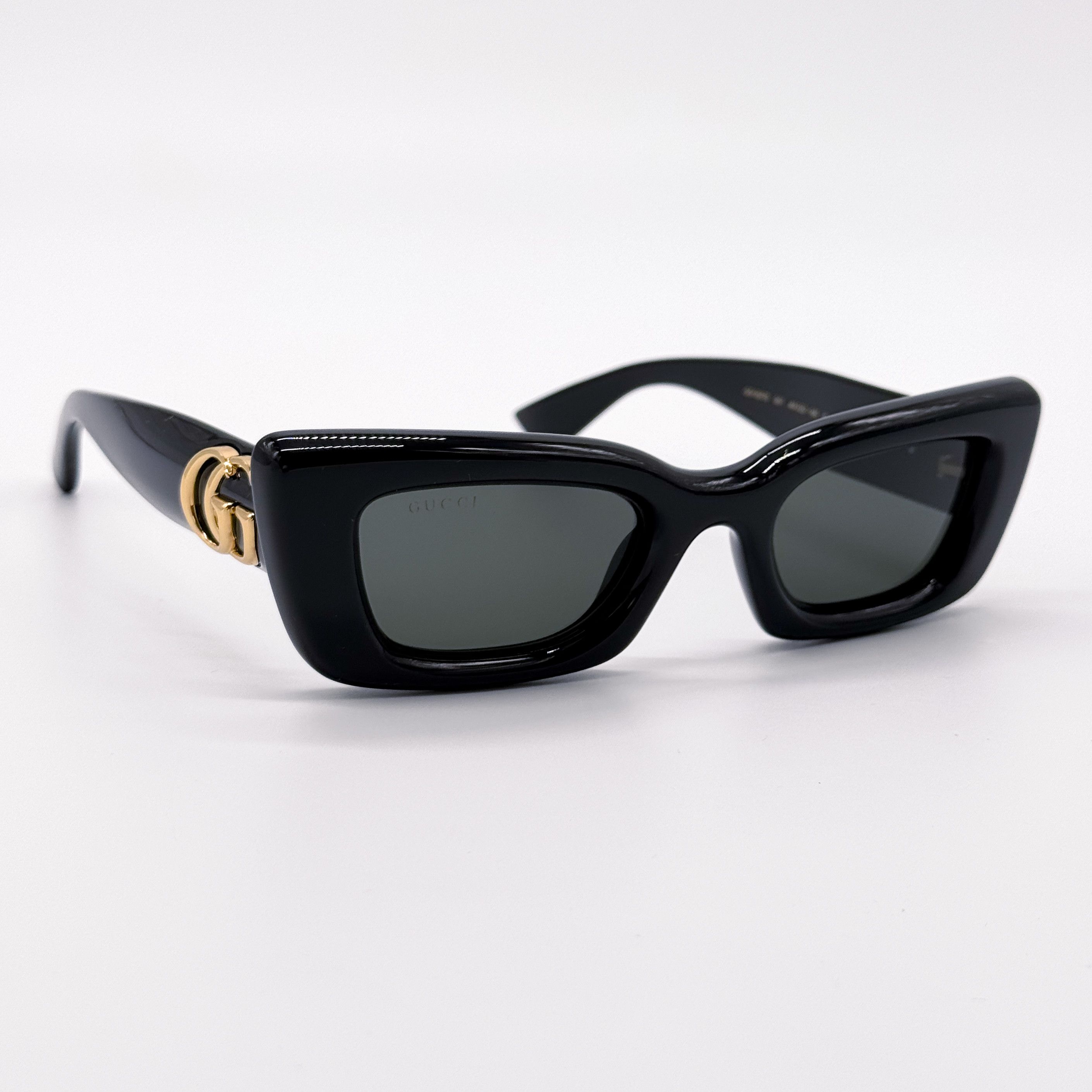 Gucci NEW GUCCI GG1827S 001 SHINY BLACK WOMEN SUNGLASSES Size ONE SIZE - 5 Thumbnail