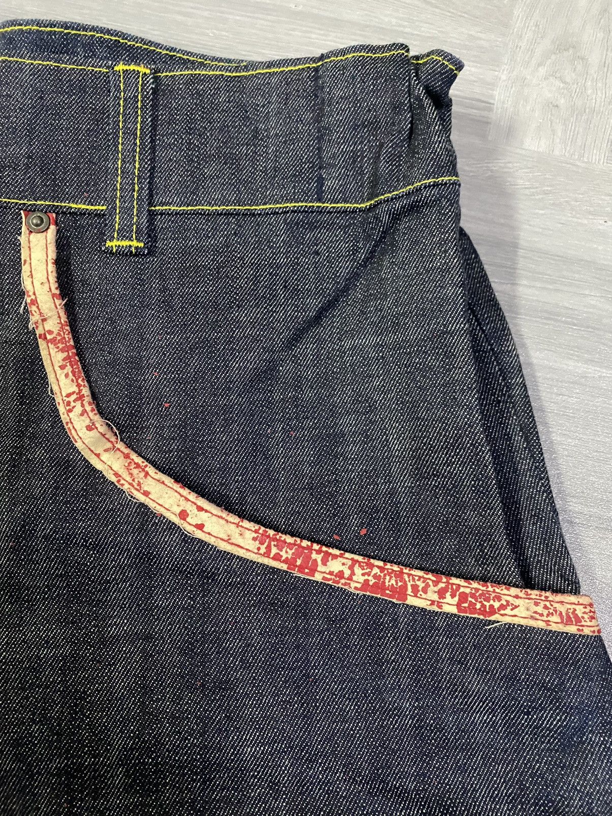 Japanese Brand Rare Monsteat by Momotaro Baggy Denim Jeans Size US 36 / EU 52 - 9 Thumbnail