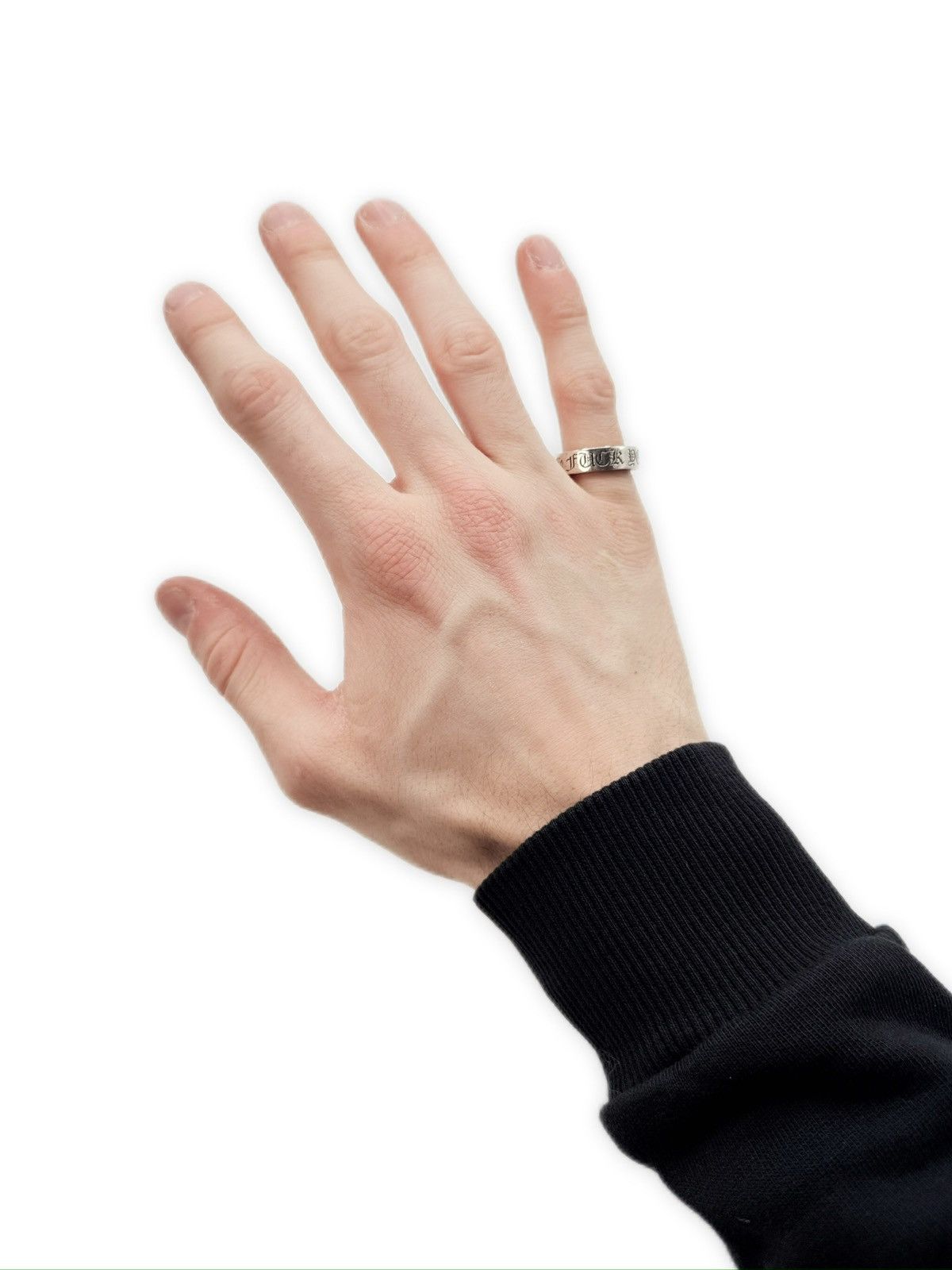 Chrome Hearts Chrome Hearts ‘Fuck You’ .925 Silver Etched Ring Size ONE SIZE - 5 Thumbnail