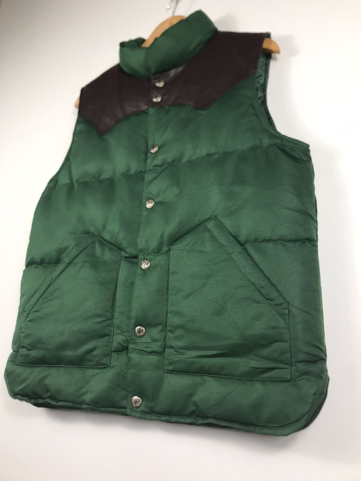 Leather ⚡️Vintage Climle Skin On Top Puffer Vest Jacket Size US L / EU 52-54 / 3 - 3 Thumbnail