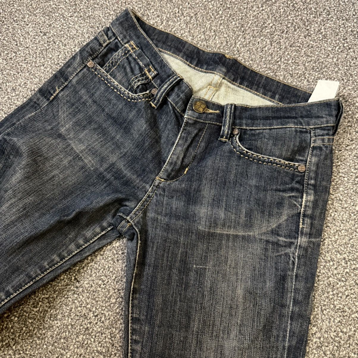 Beauty Beast 🔥🔥 Bcbg Maxazria Dark Wash Rhinestone Denim Size 27" / US 4 / IT 40 - 3 Thumbnail